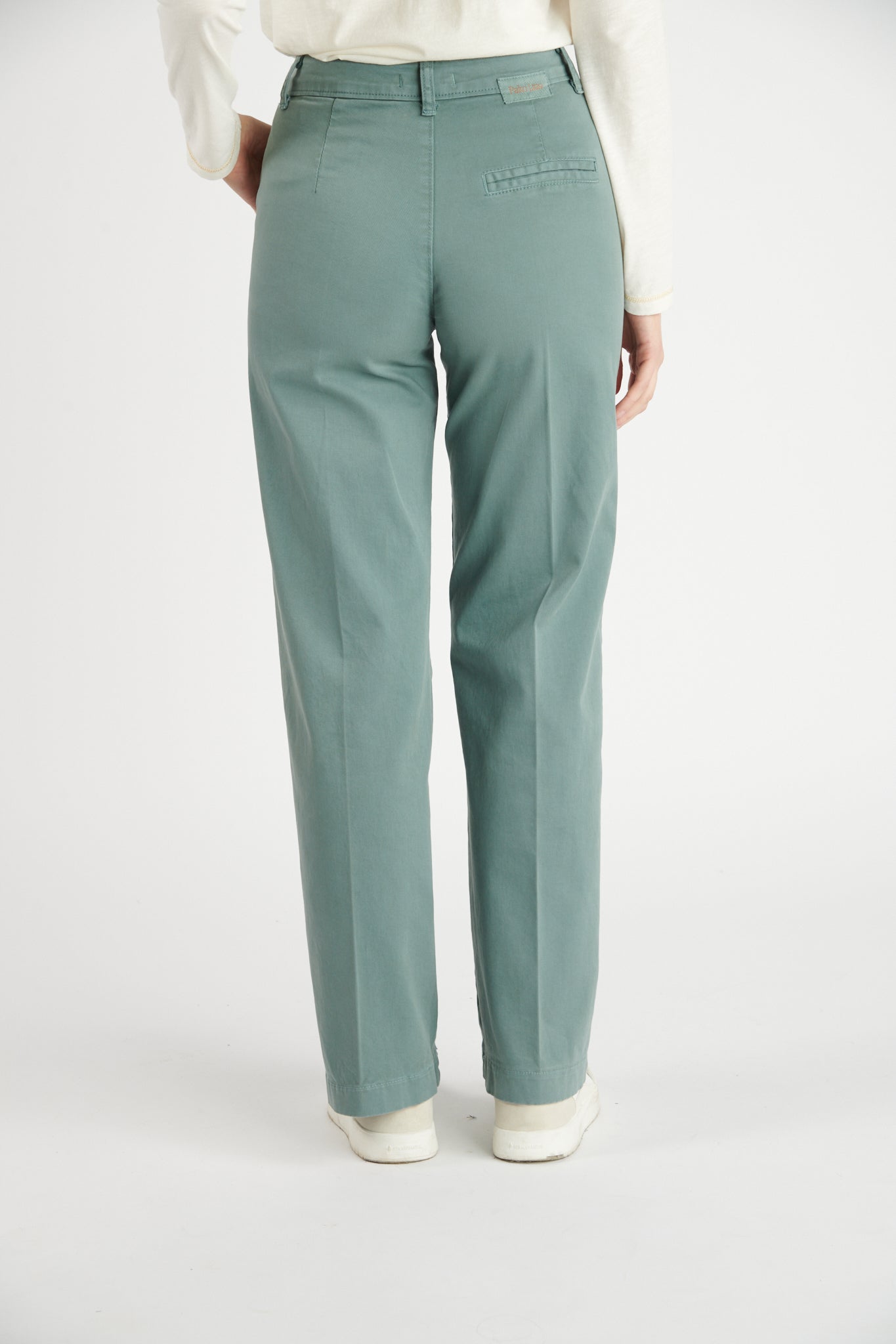 PANTALON LONG ÉVASÉ DION BLEU CENDRE