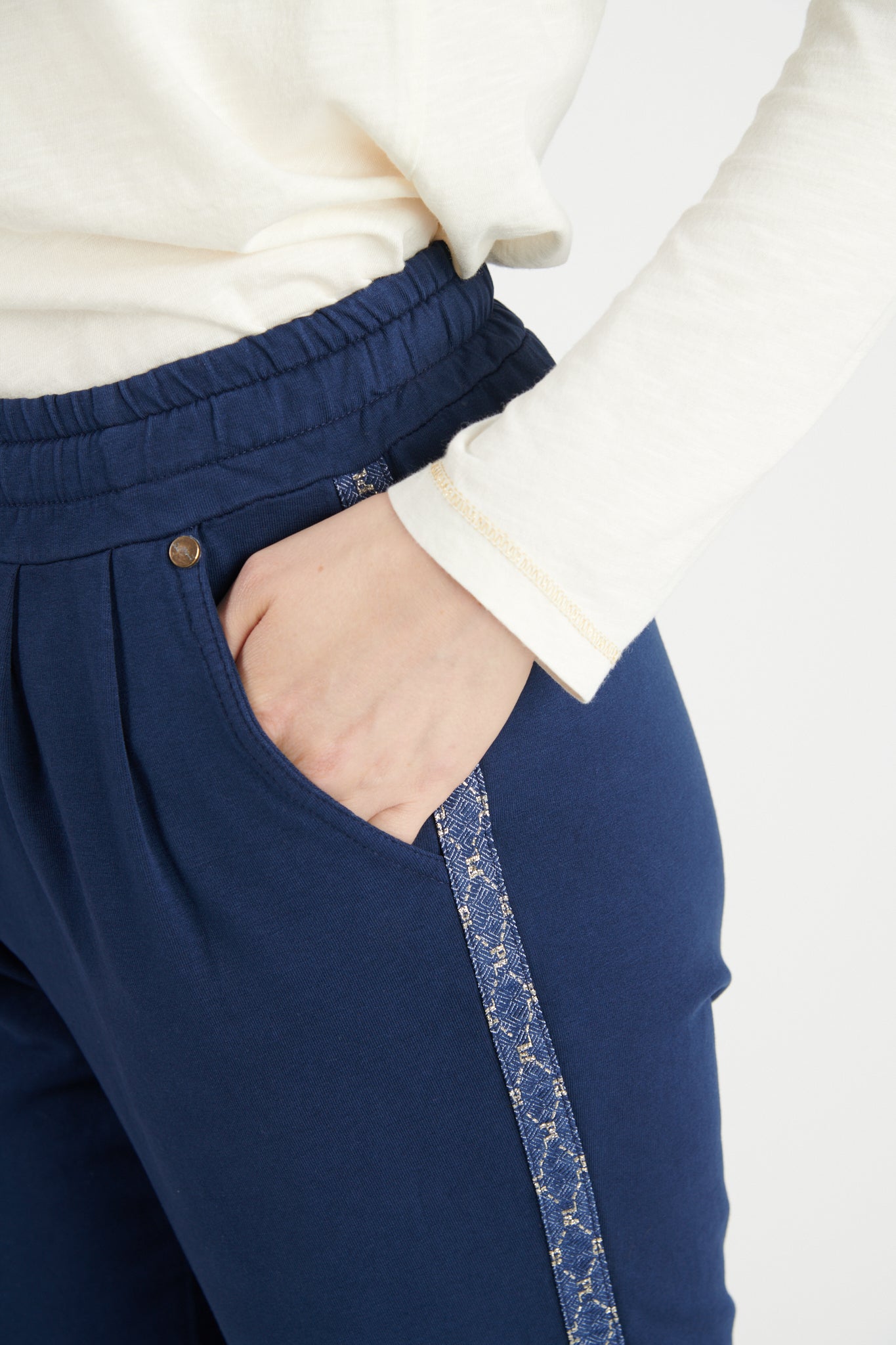 JOGGING DÉTAIL LUREX ALFRED MARINE