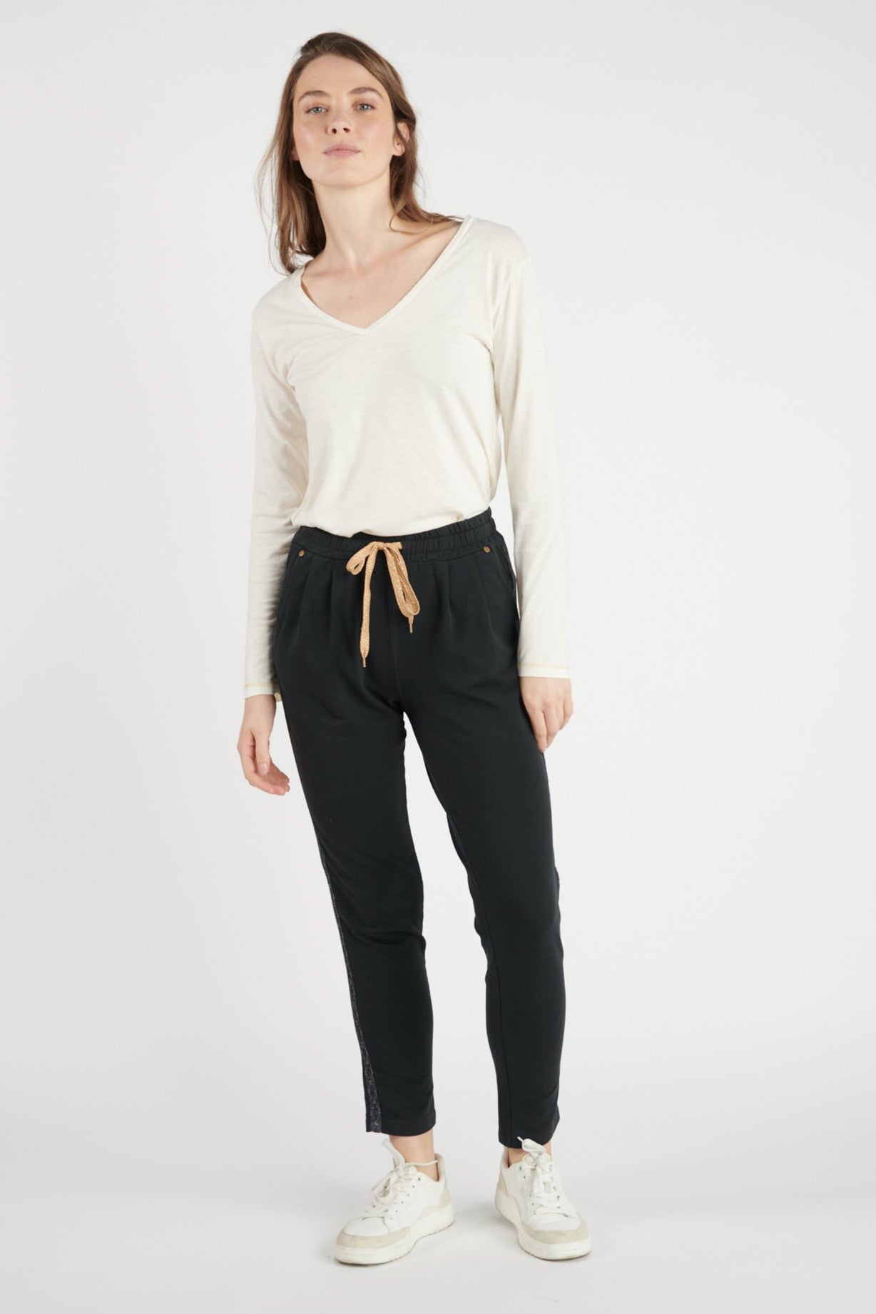 JOGGING DÉTAIL LUREX ALFRED NOIR