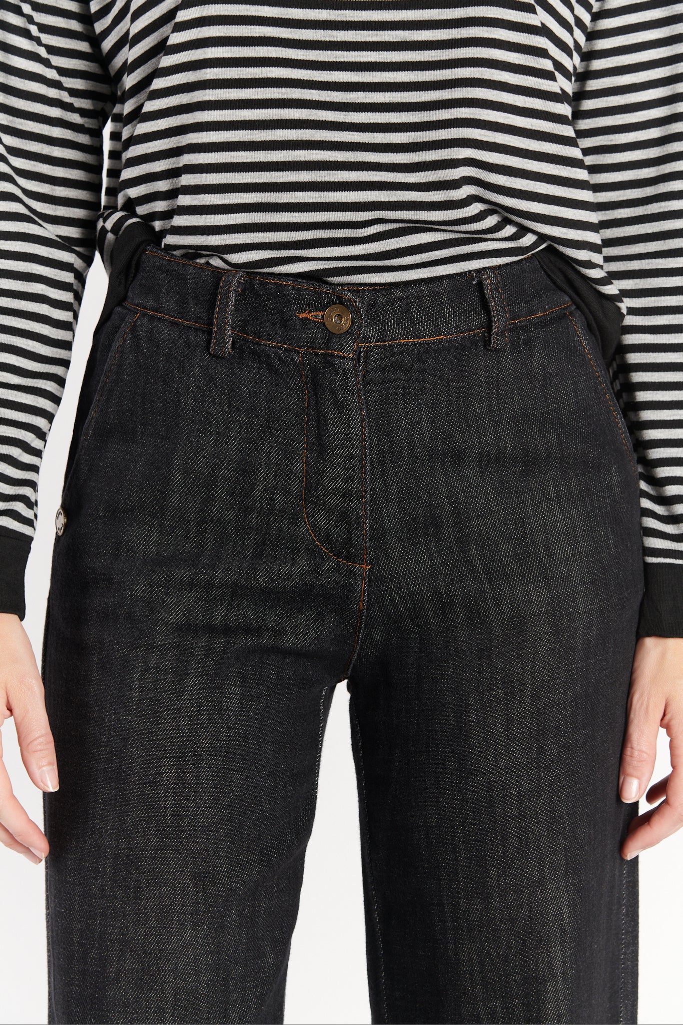JEAN LARGE CORIN NOIR