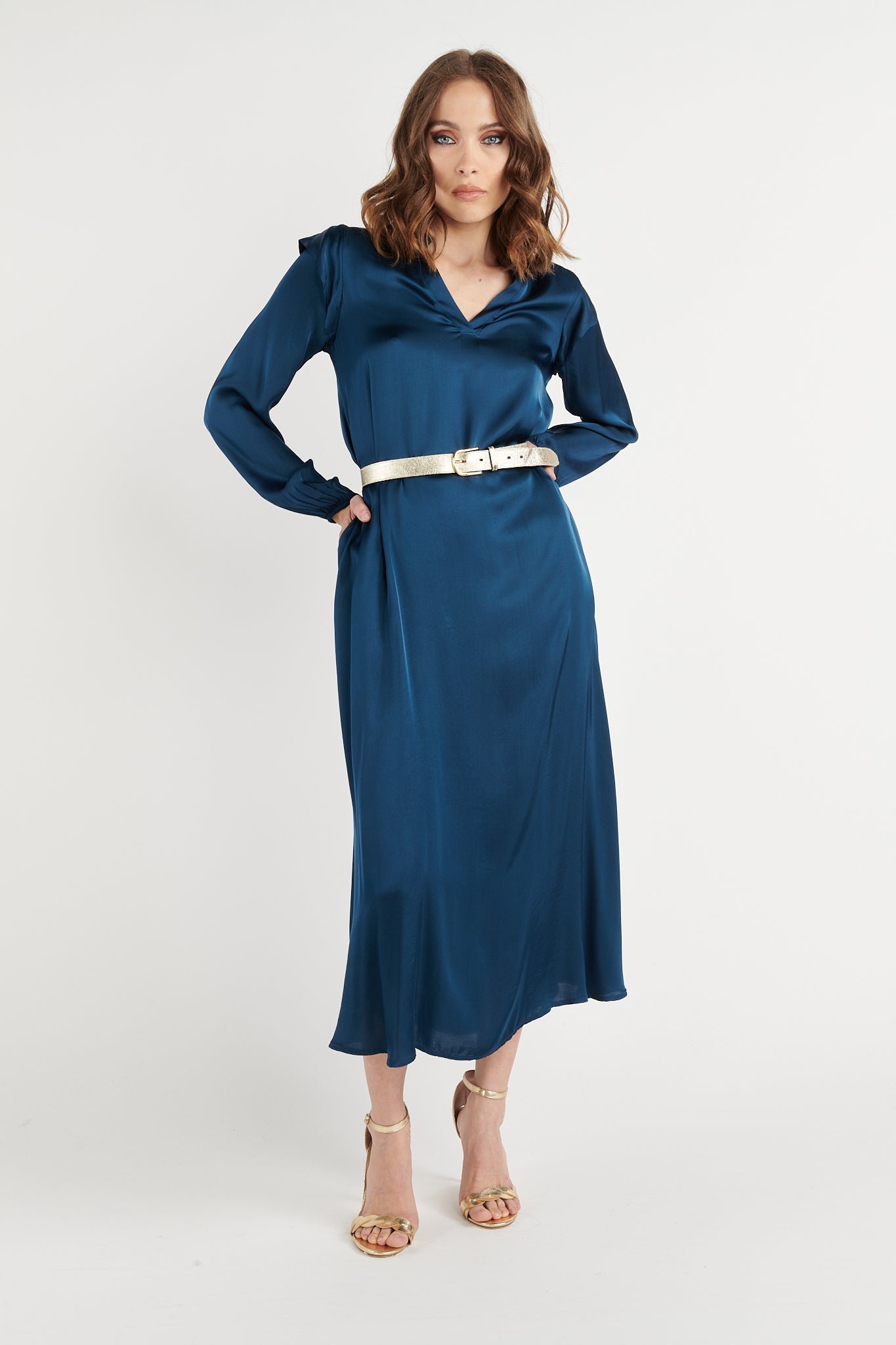 ROBE LONGUE BURTON PÉTROLE