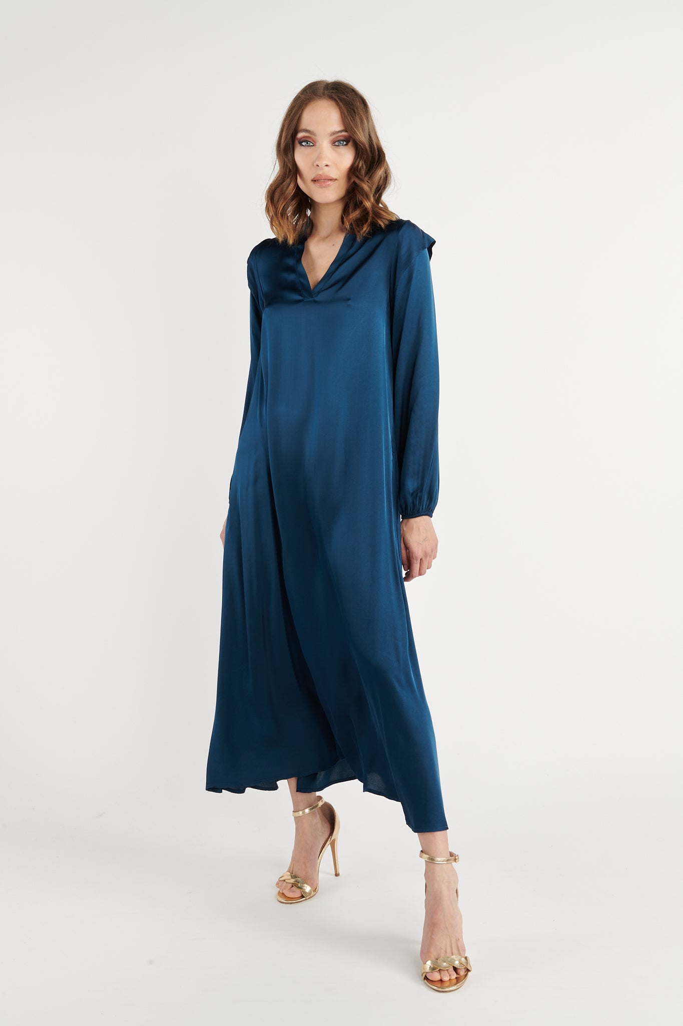 ROBE LONGUE BURTON PÉTROLE