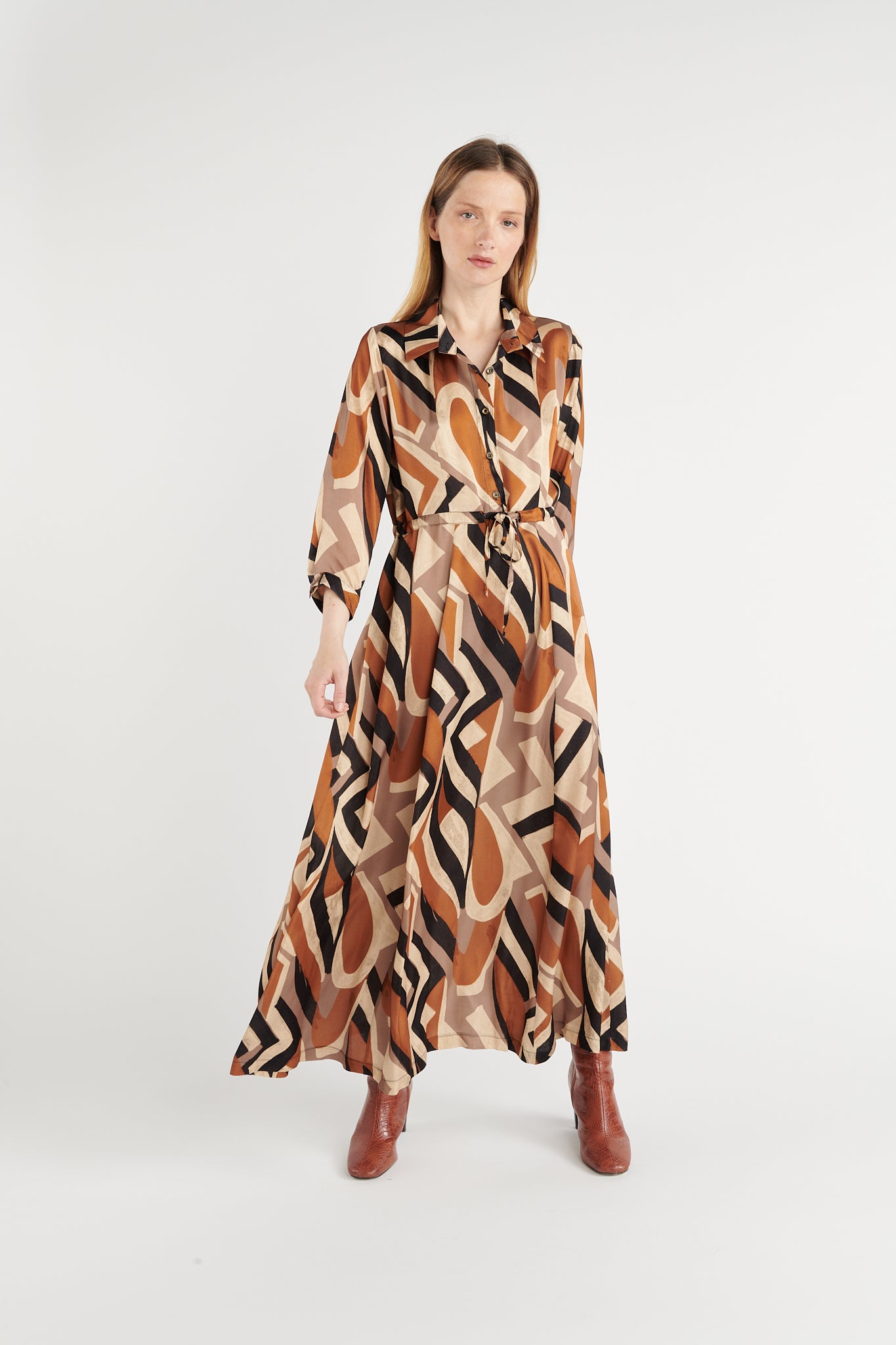 Robe imprimée automne outlet