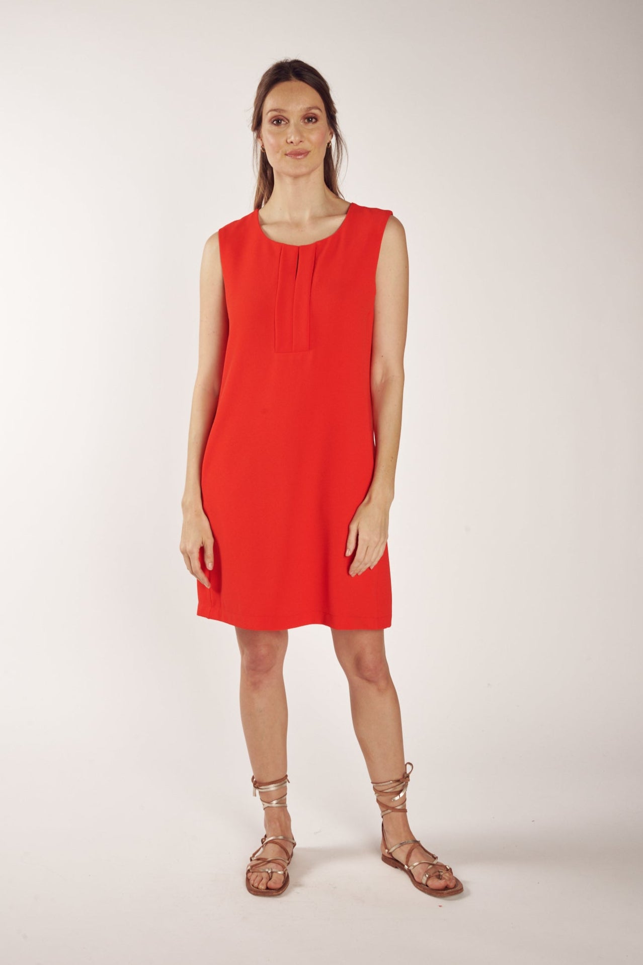 ROBE SANS MANCHES CYRUS COQUELICOT