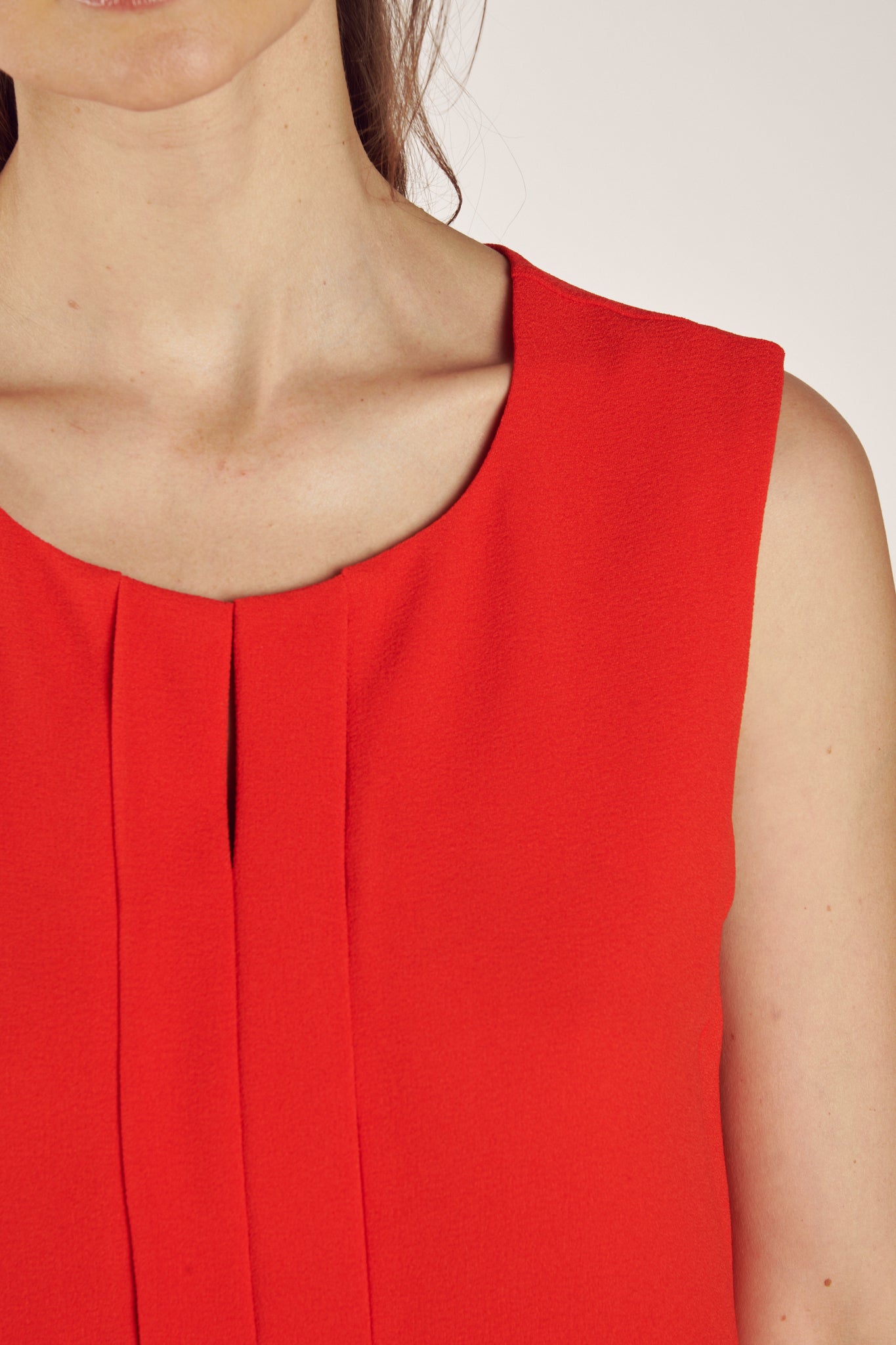 ROBE SANS MANCHES CYRUS COQUELICOT