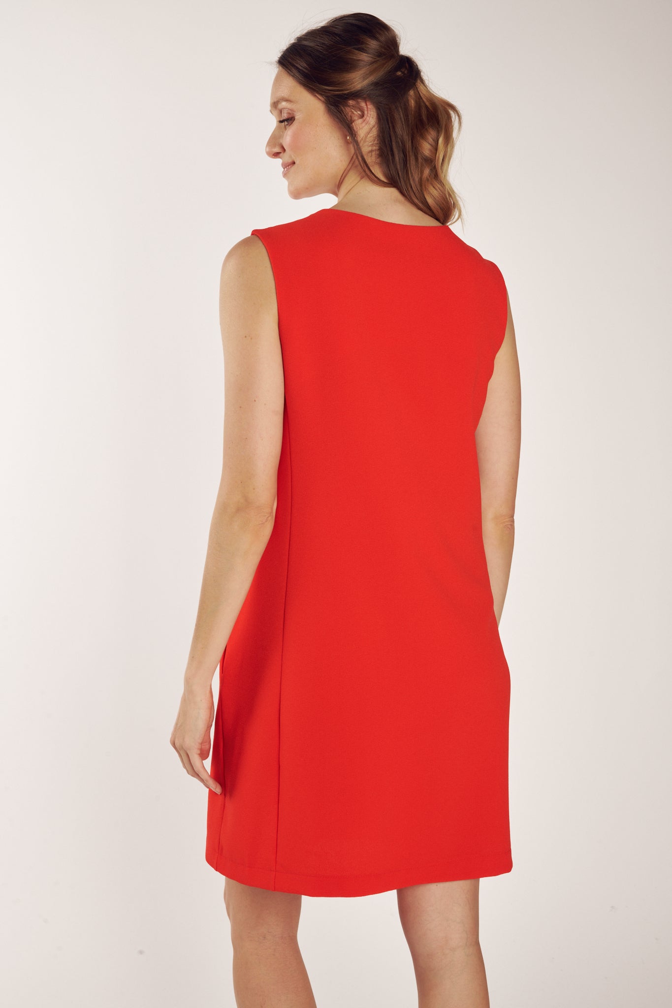 CYRUS POPPY SLEEVELESS DRESS
