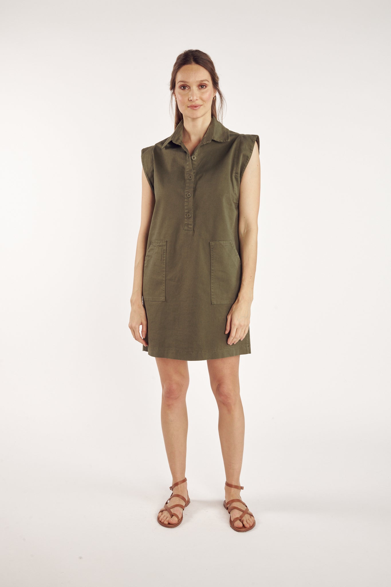 ROBE COURTE CHARLIE KAKI