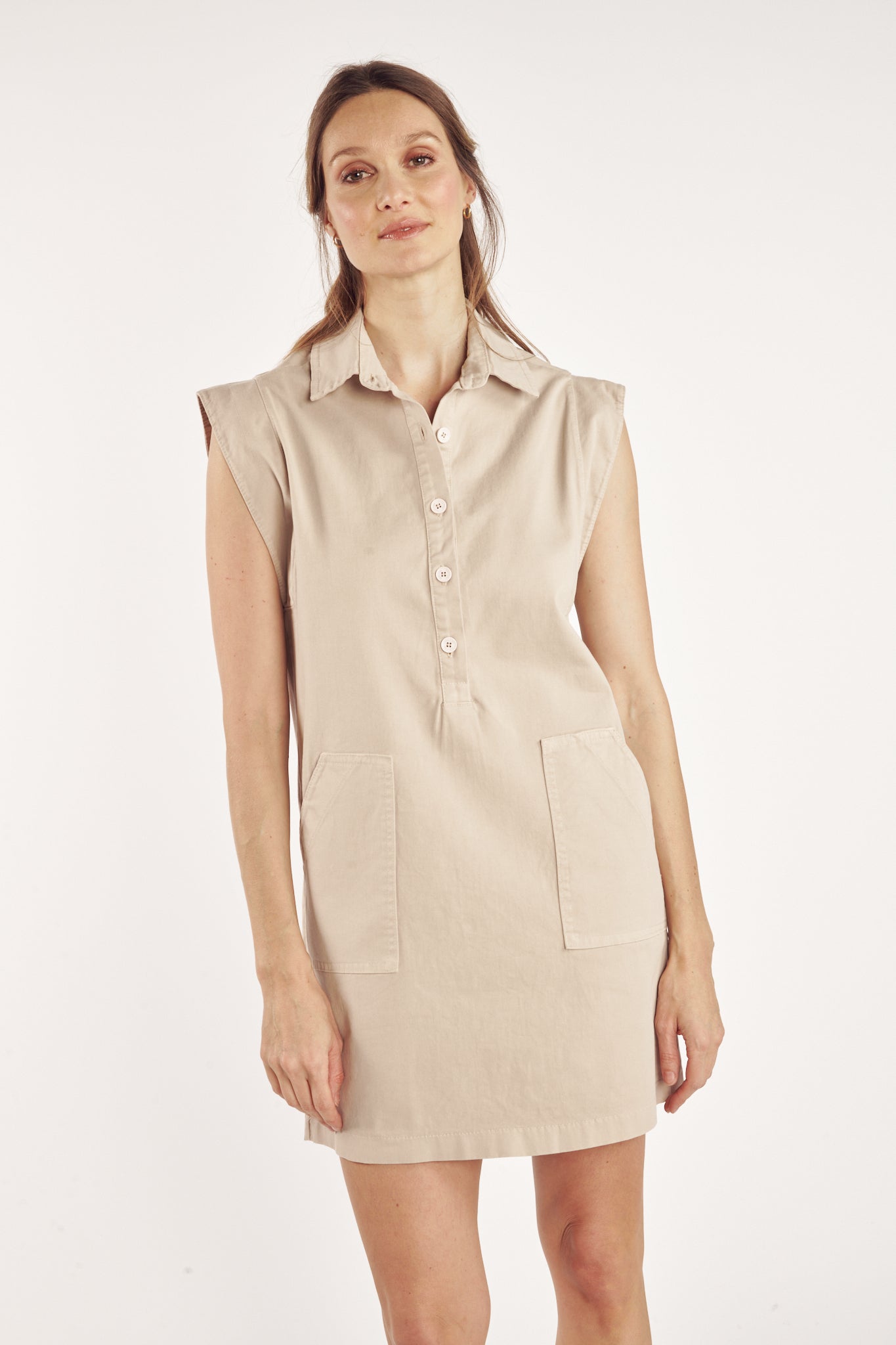 CHARLIE SHORT DRESS SAND