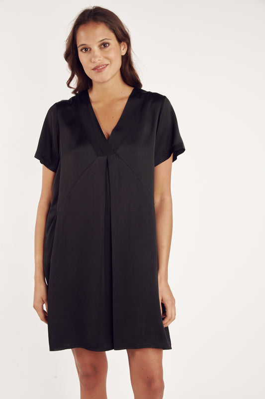 ROBE COURTE CRISTIANO NOIR
