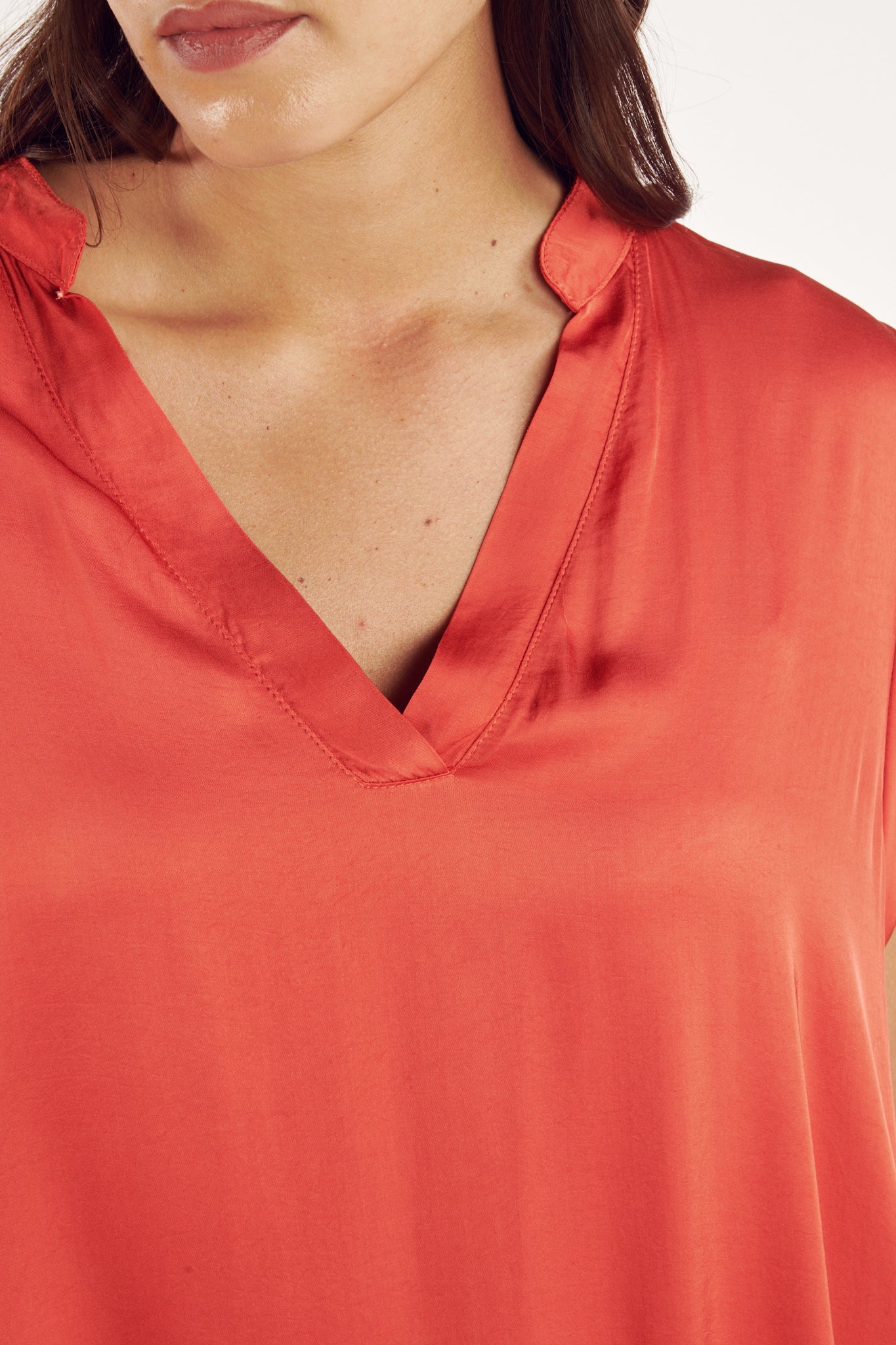 ROBE LONGUE ARLÈNE CORAIL