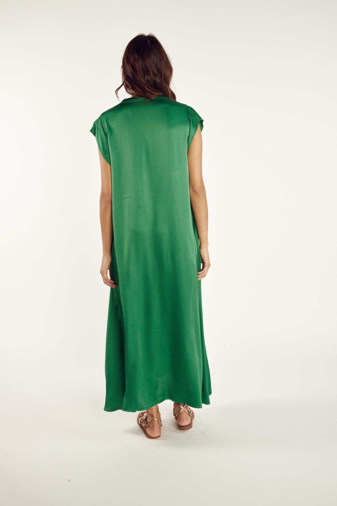 ROBE LONGUE ARLÈNE VERT