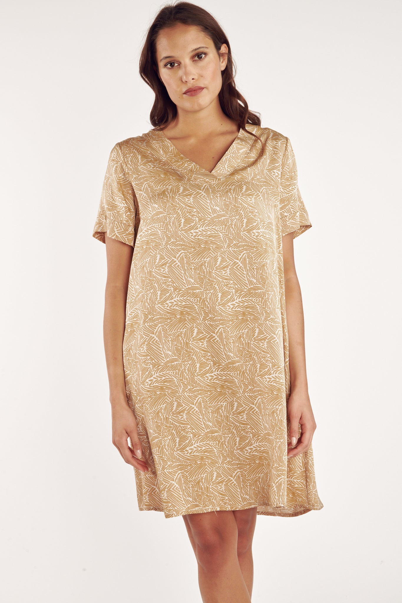 ROBE CAROLA IMPRIMÉ ATENA MIEL