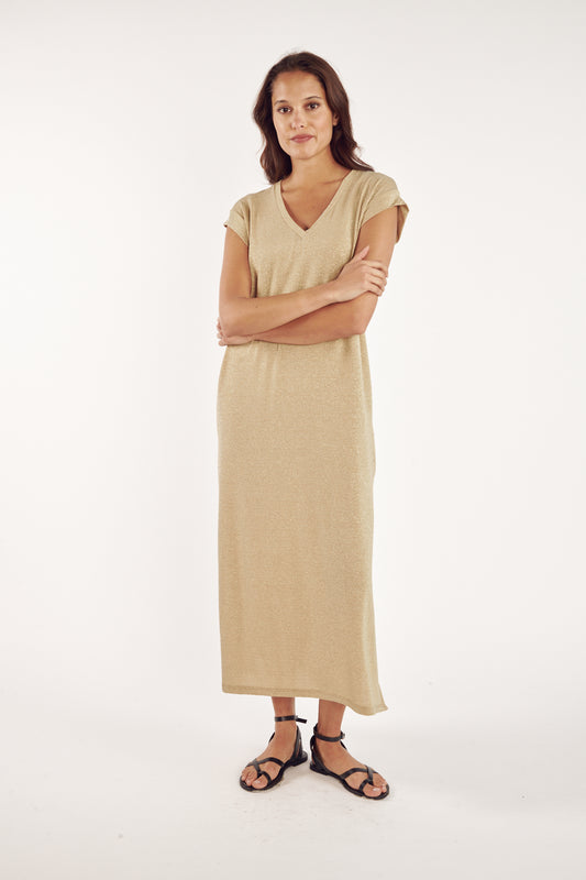 ROBE LONGUE À PAILLETTES CHACE SABLE