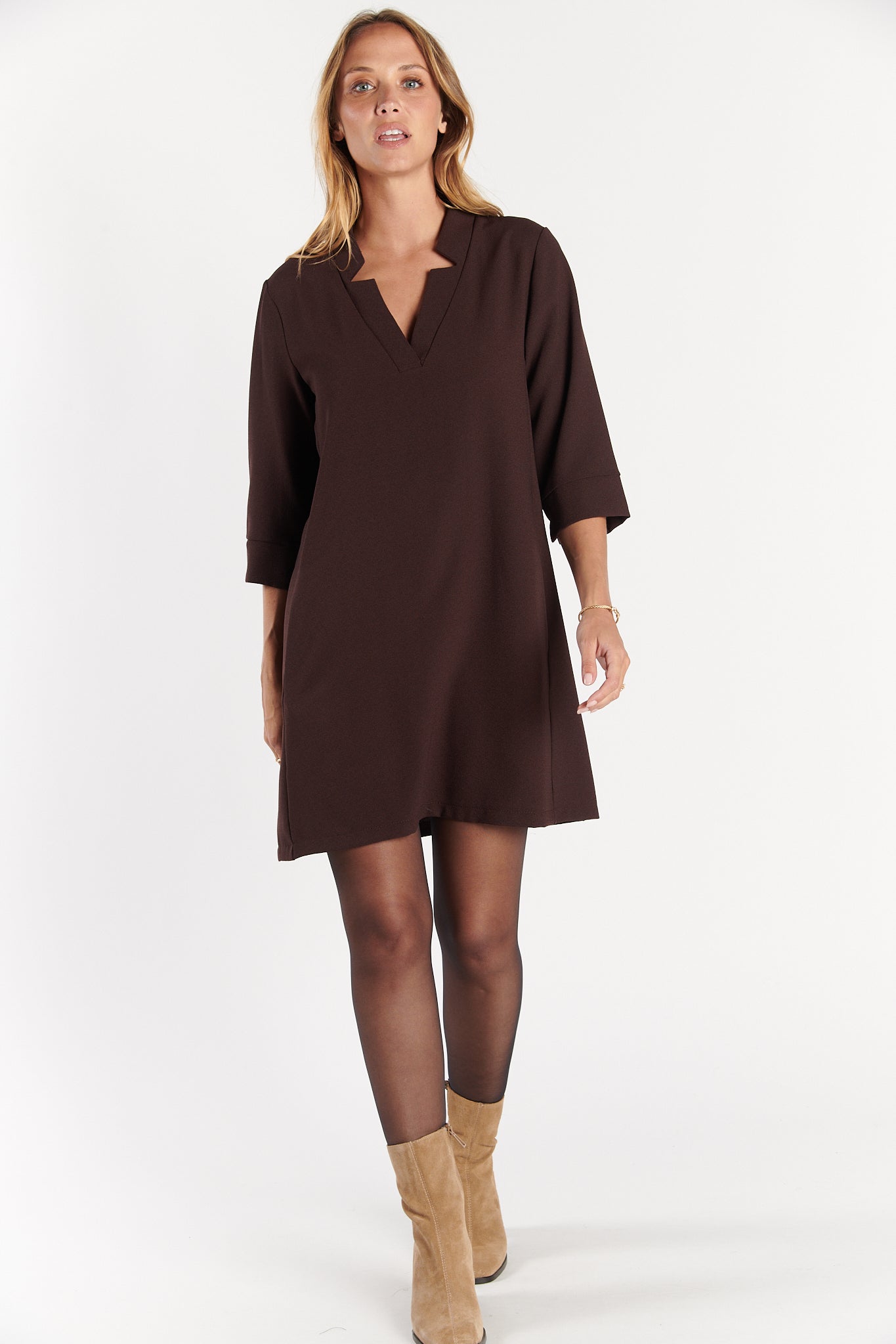 ROBE COURTE DIORA CHOCO