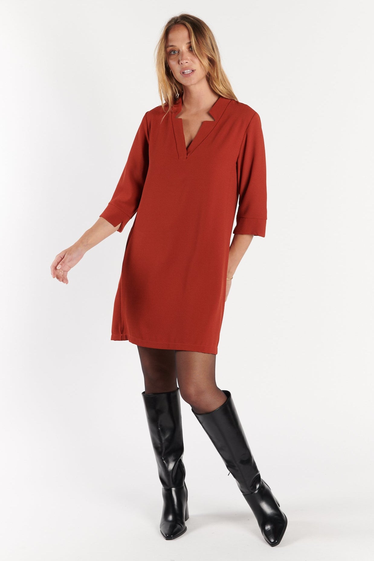 ROBE COURTE DIORA SAFRAN