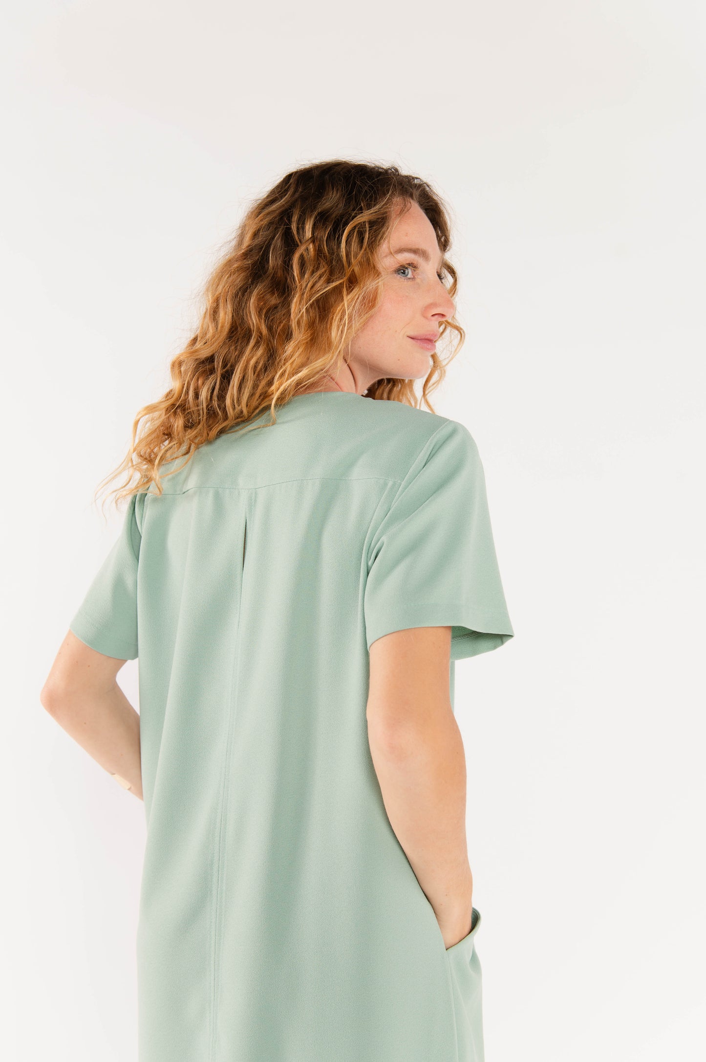 ROBE ÉLOÏSE VERT D'EAU