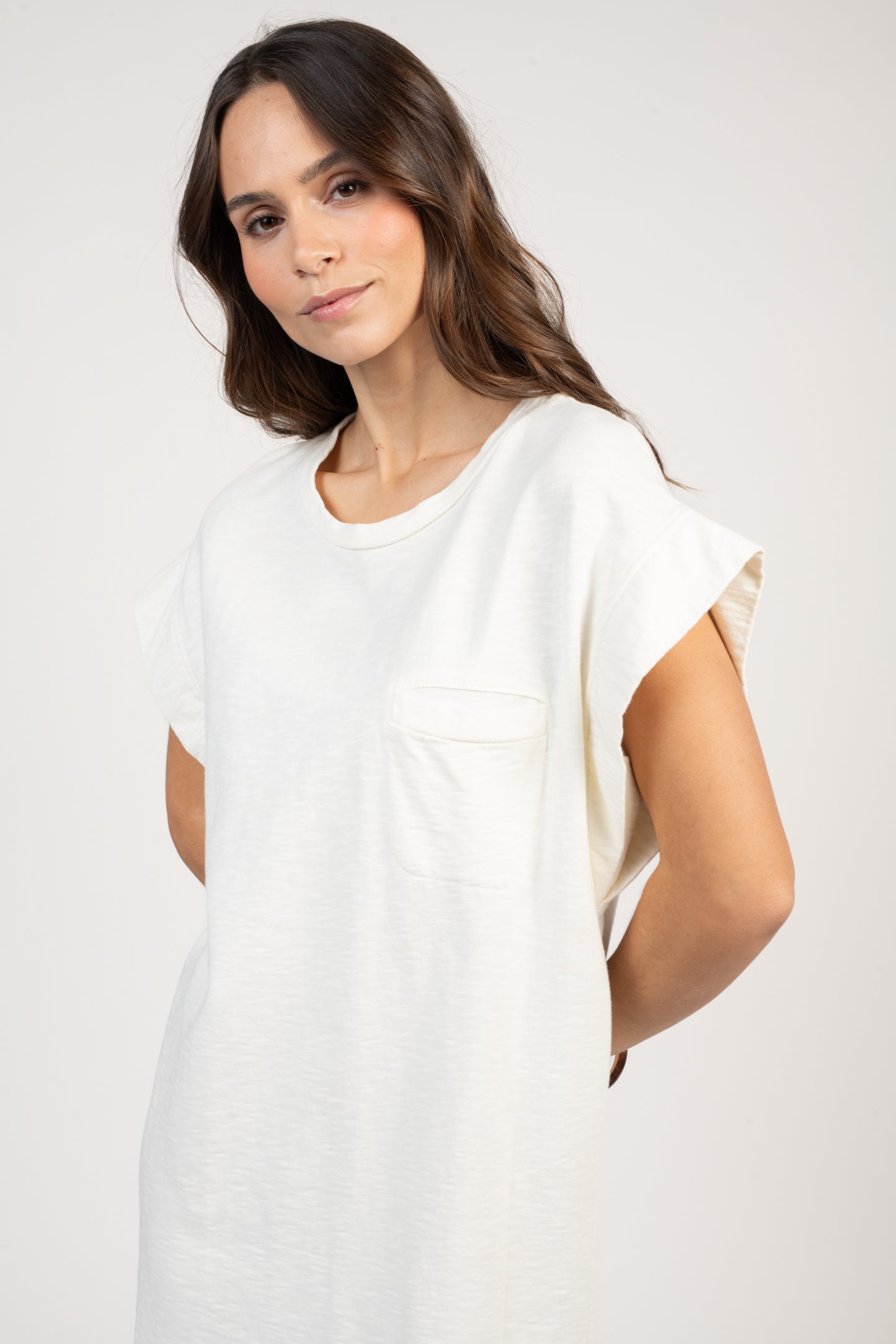 ROBE EN COTON BIO EUGÉNIA ÉCRU