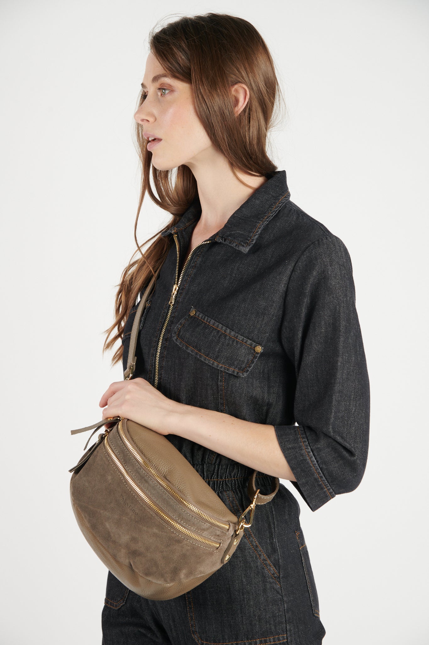 SAC BANANE HOUSTON TAUPE