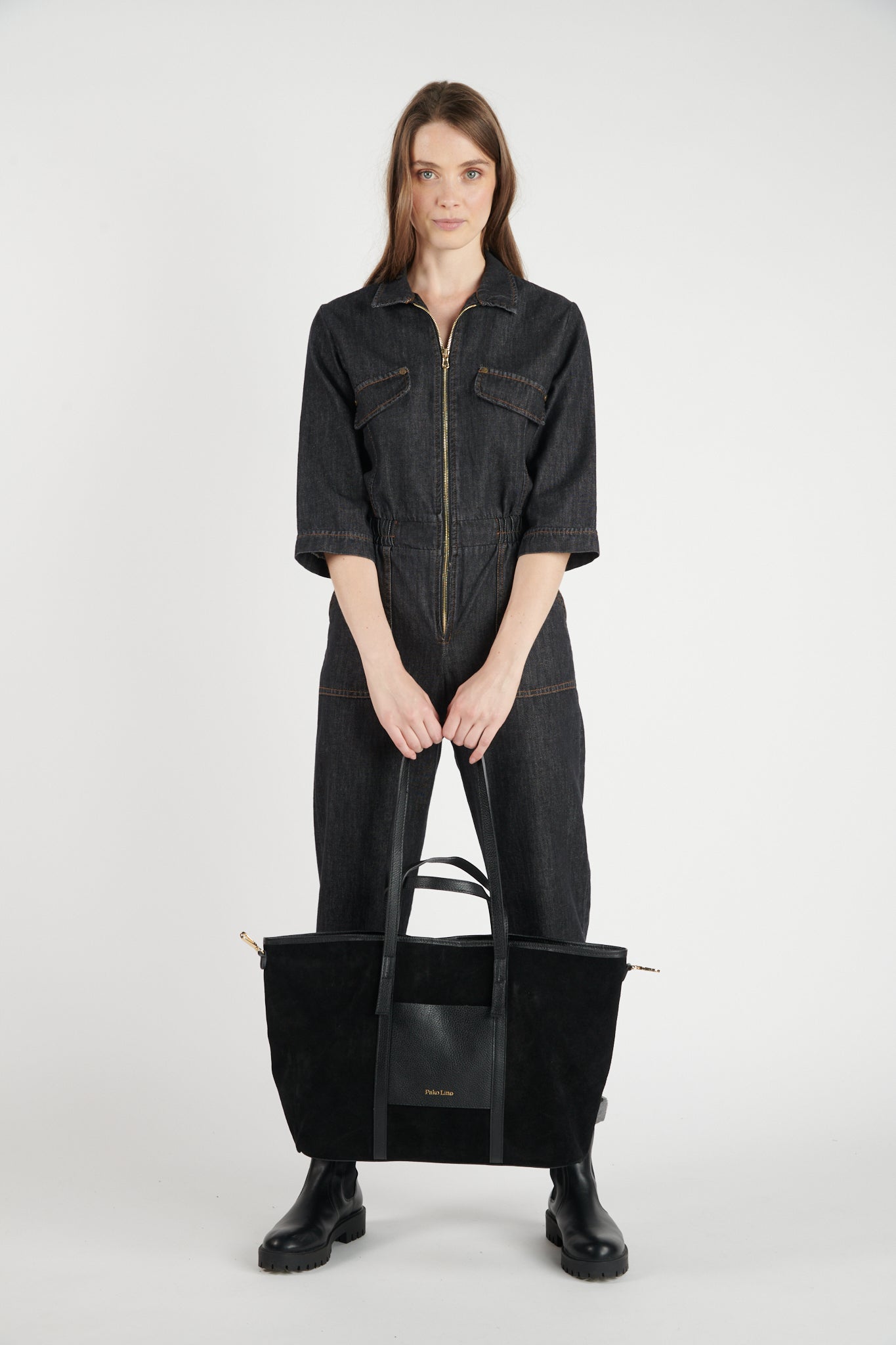 SAC CABAS ROME NOIR
