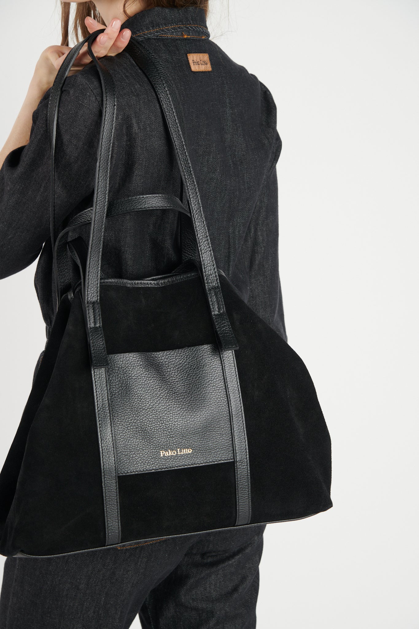 SAC CABAS ROME NOIR