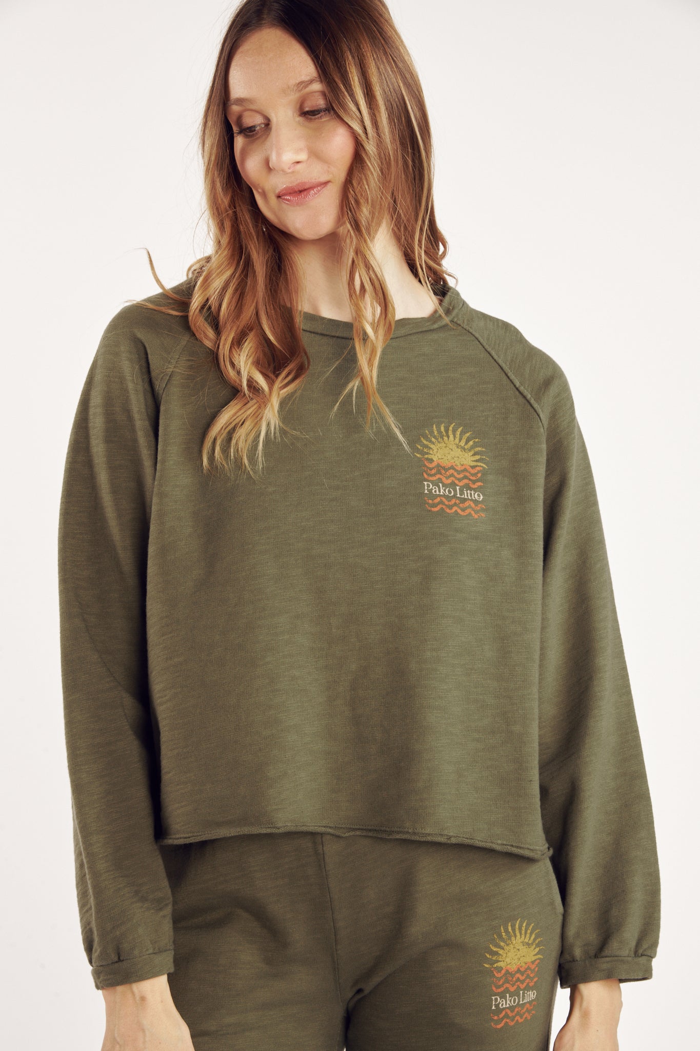 ORGANIC COTTON SWEATER CASS KHAKI