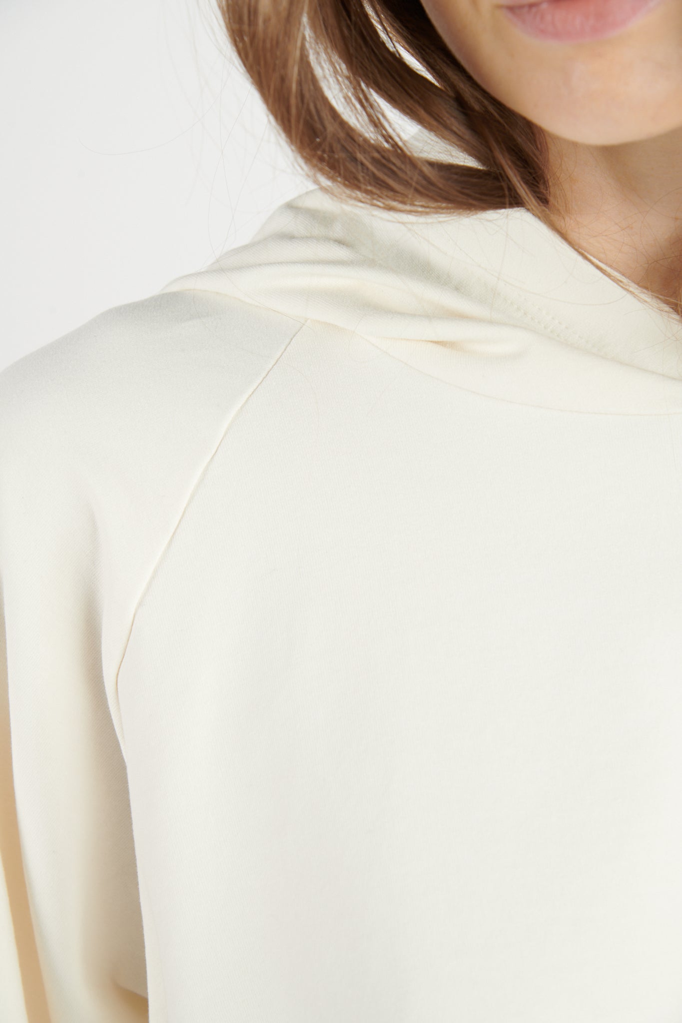 SWEAT CAPUCHE COURT DAYAN NATUREL
