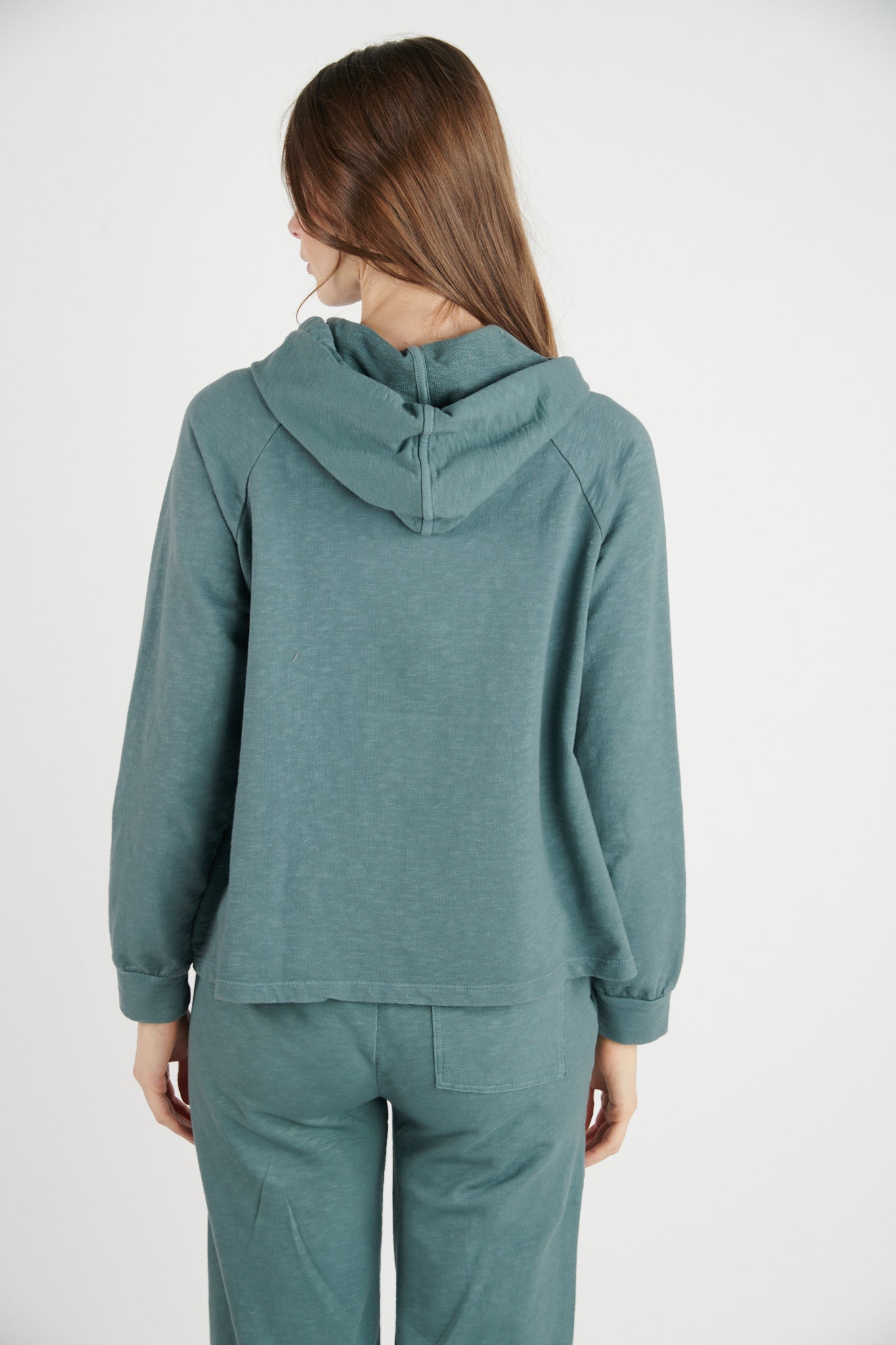 SWEAT CAPUCHE COTON ORGANIQUE JULES BLEU CENDRE