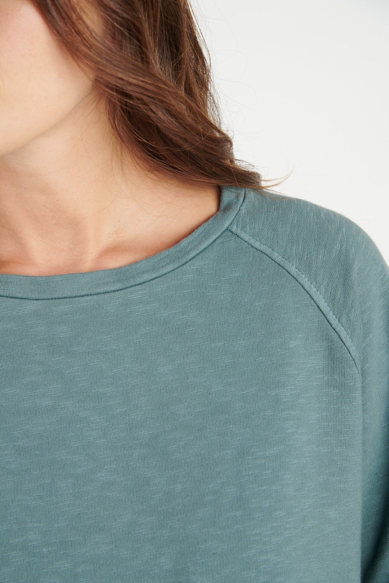 SWEAT COTON ORGANIQUE DORIAN BLEU CENDRE
