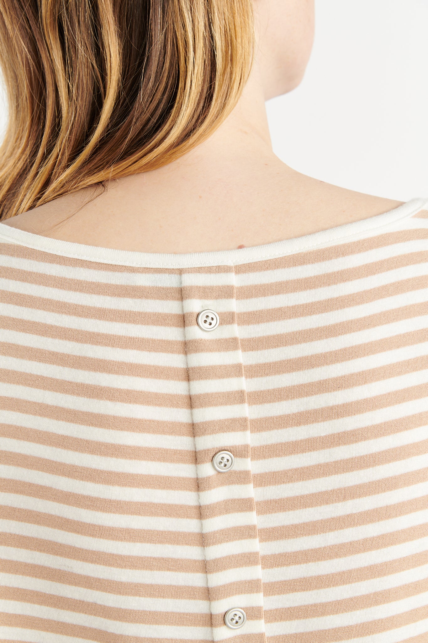 TOP AMPLE RAYURES BEIGES BODHAN