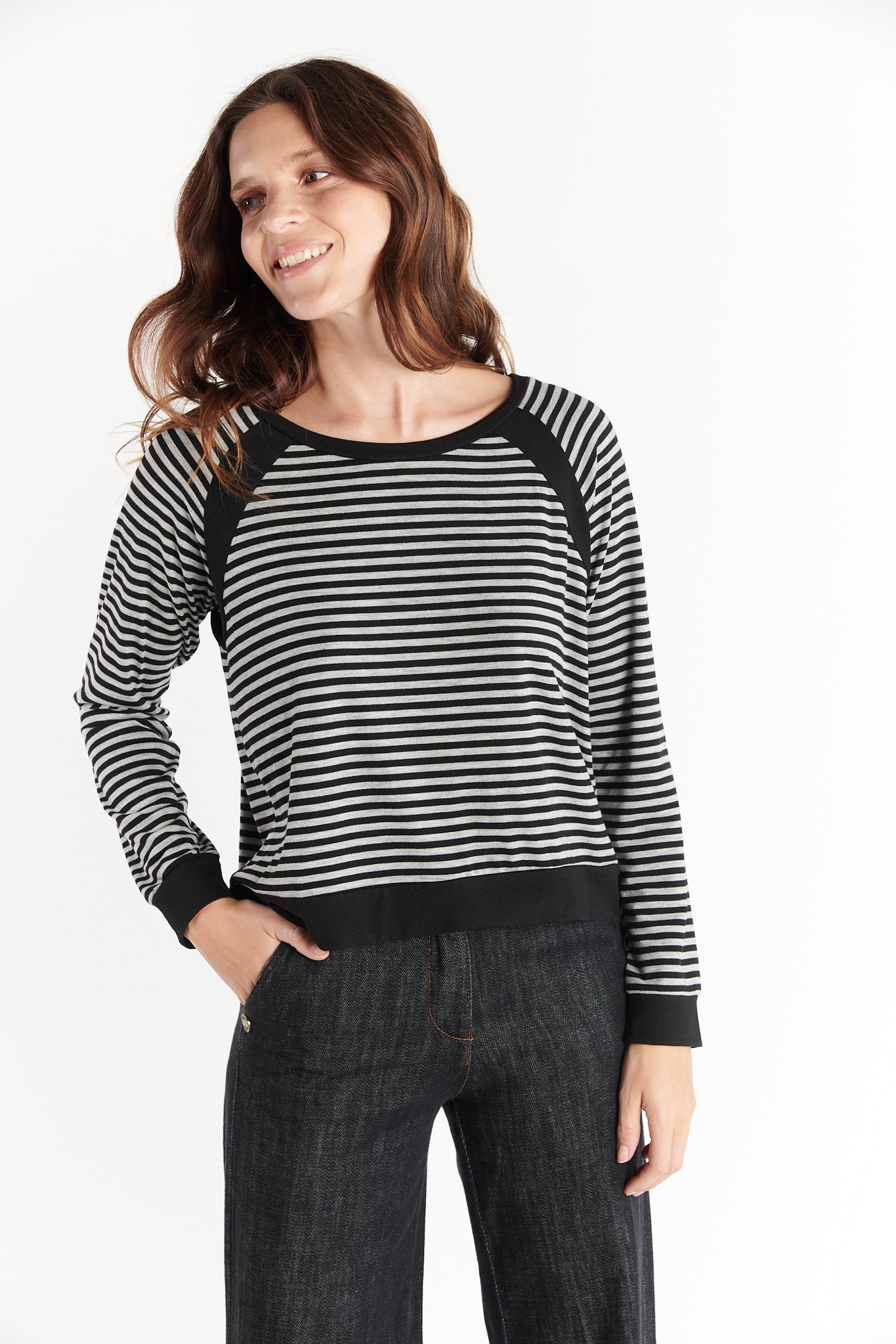 TOP RAYURES DANYLA NOIR