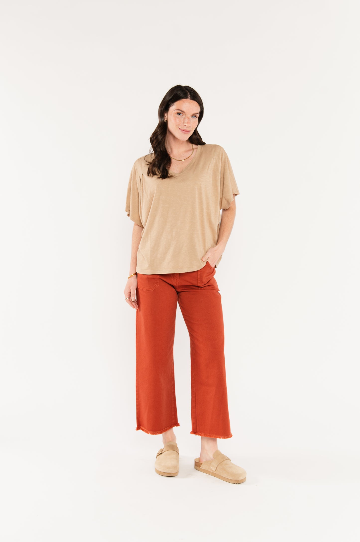 ÉDITH OVERSIZED TOP BEIGE