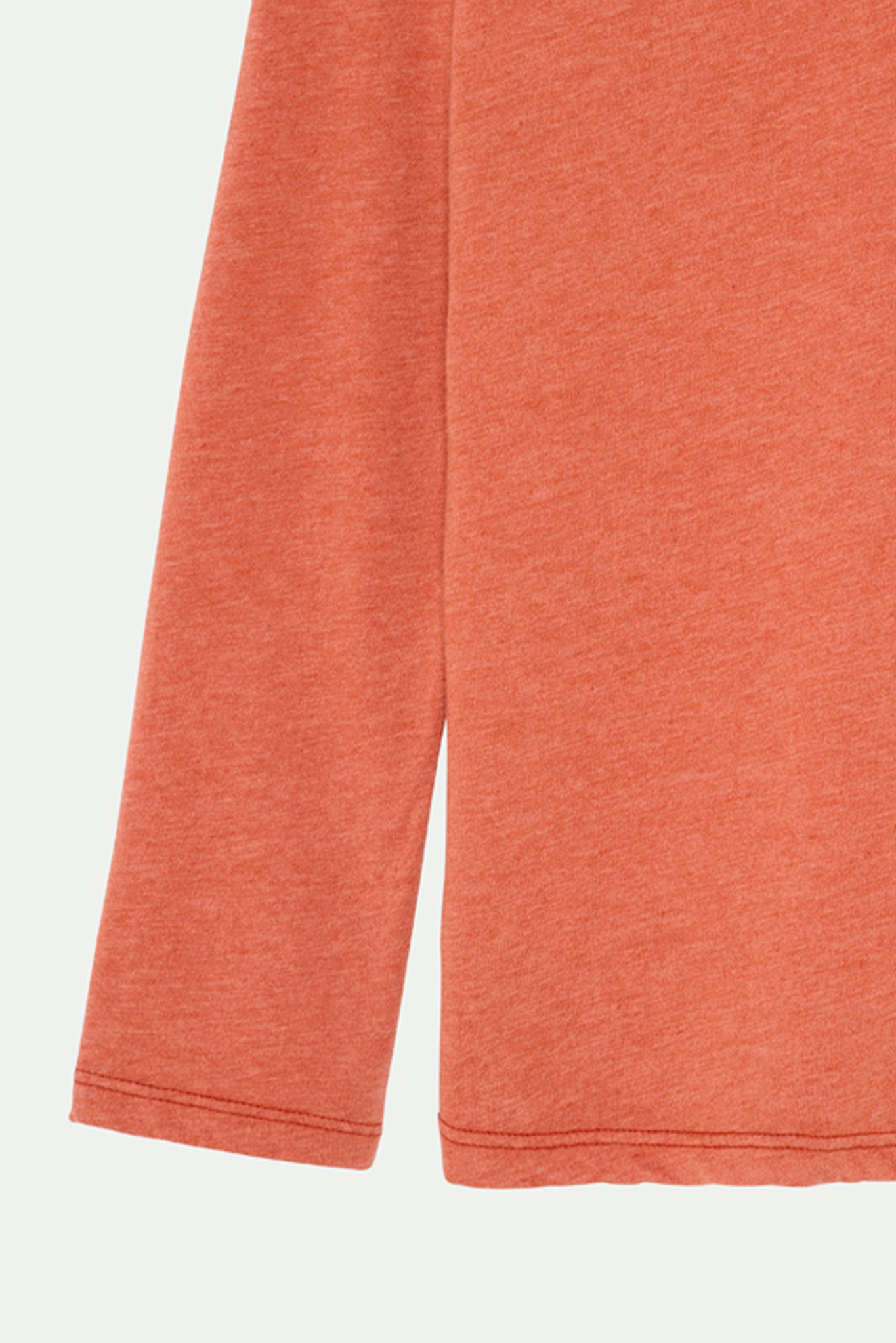 T-SHIRT COL V BARRY ORANGE BRULÉ