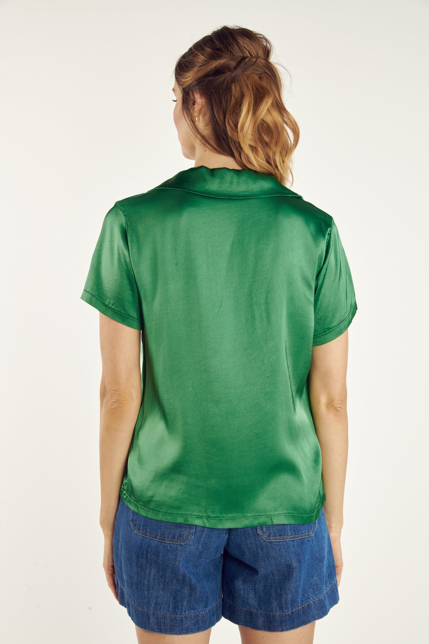 T-SHIRT COL POLO CASSANDRA VERT