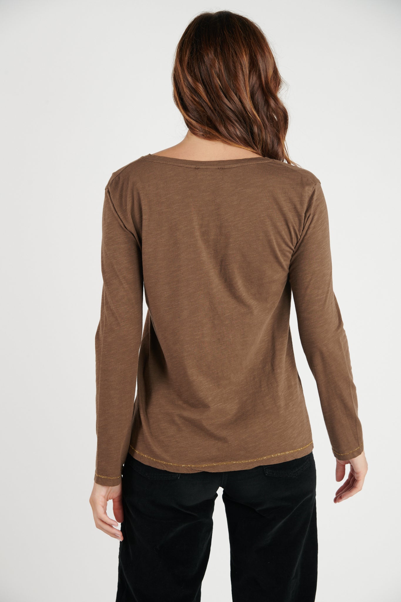 T-SHIRT DARNELL COTON MODAL EXPRESSO