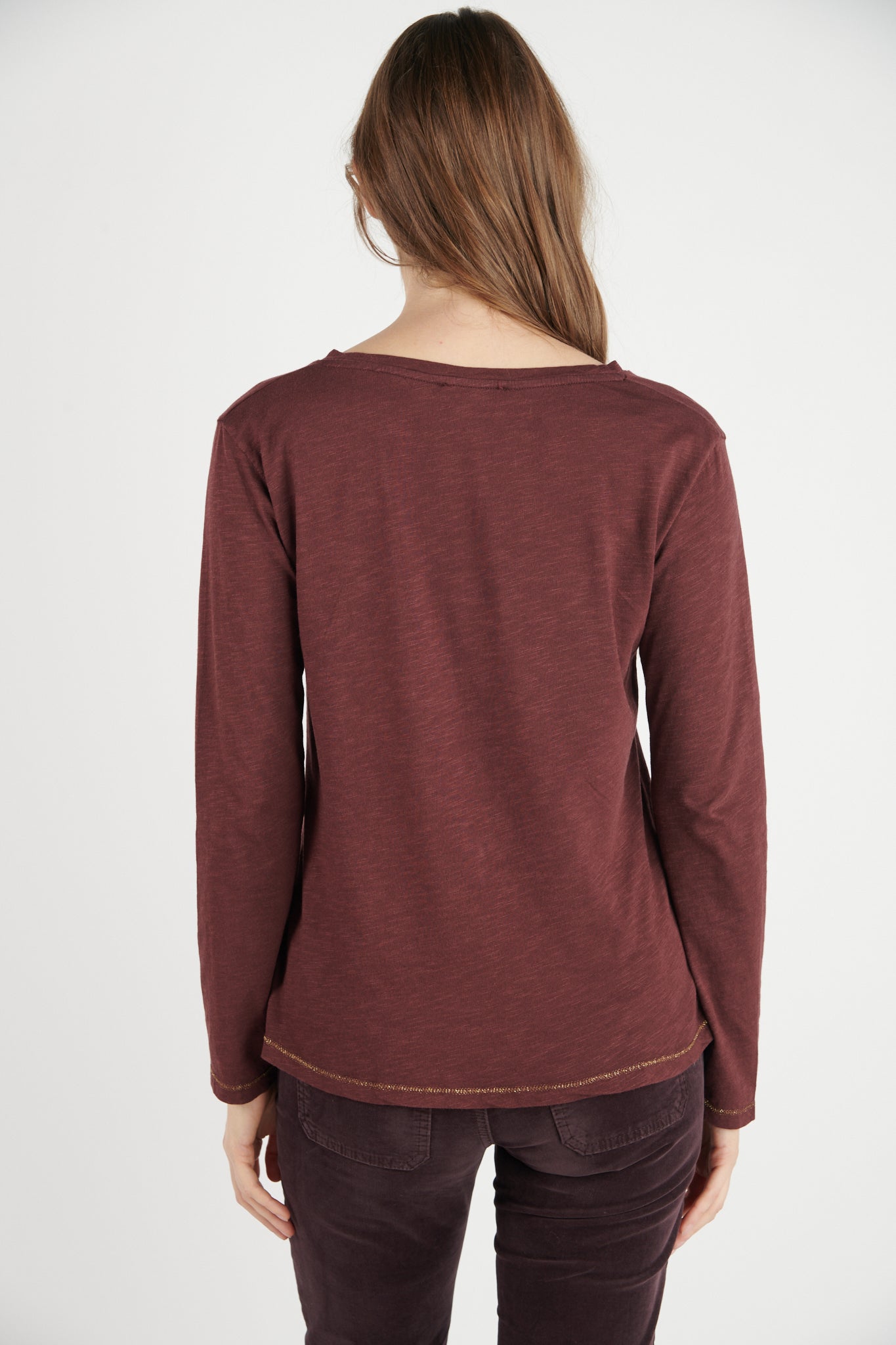 T-SHIRT DARNELL COTON MODAL PRUNE