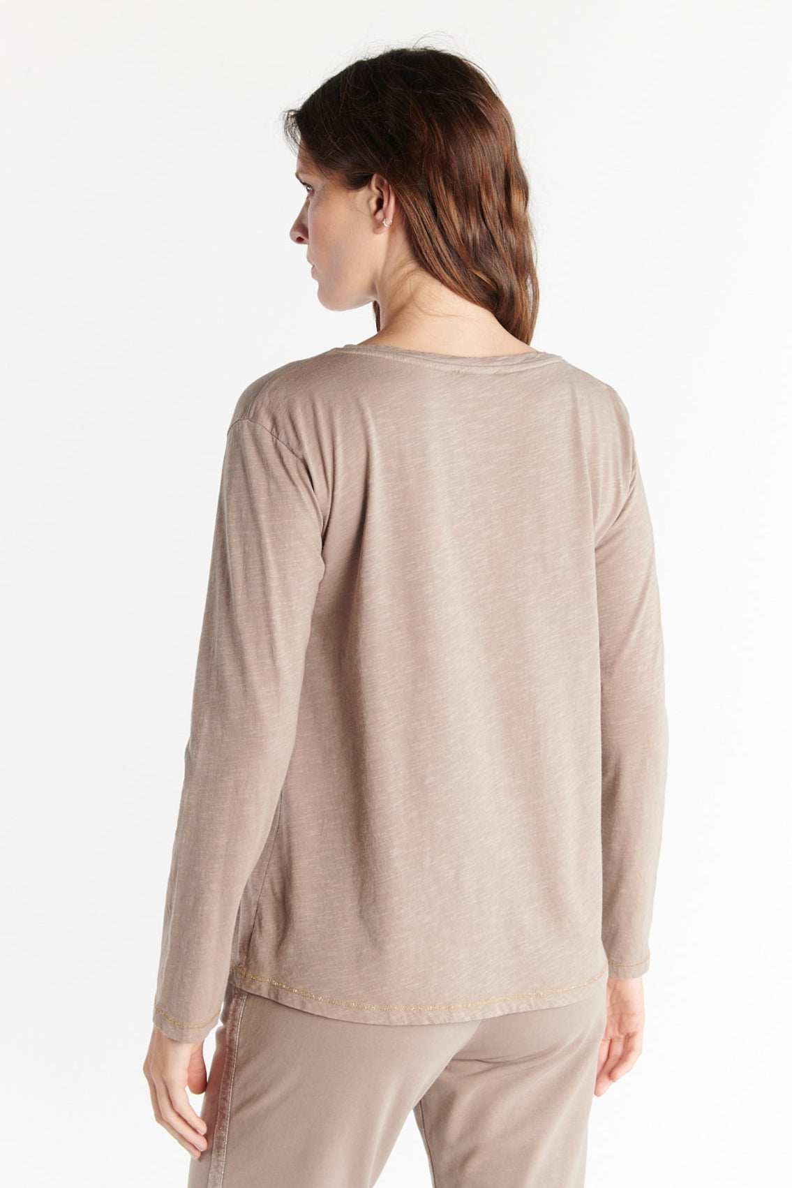 T-SHIRT DARNELL COTON MODAL TAUPE