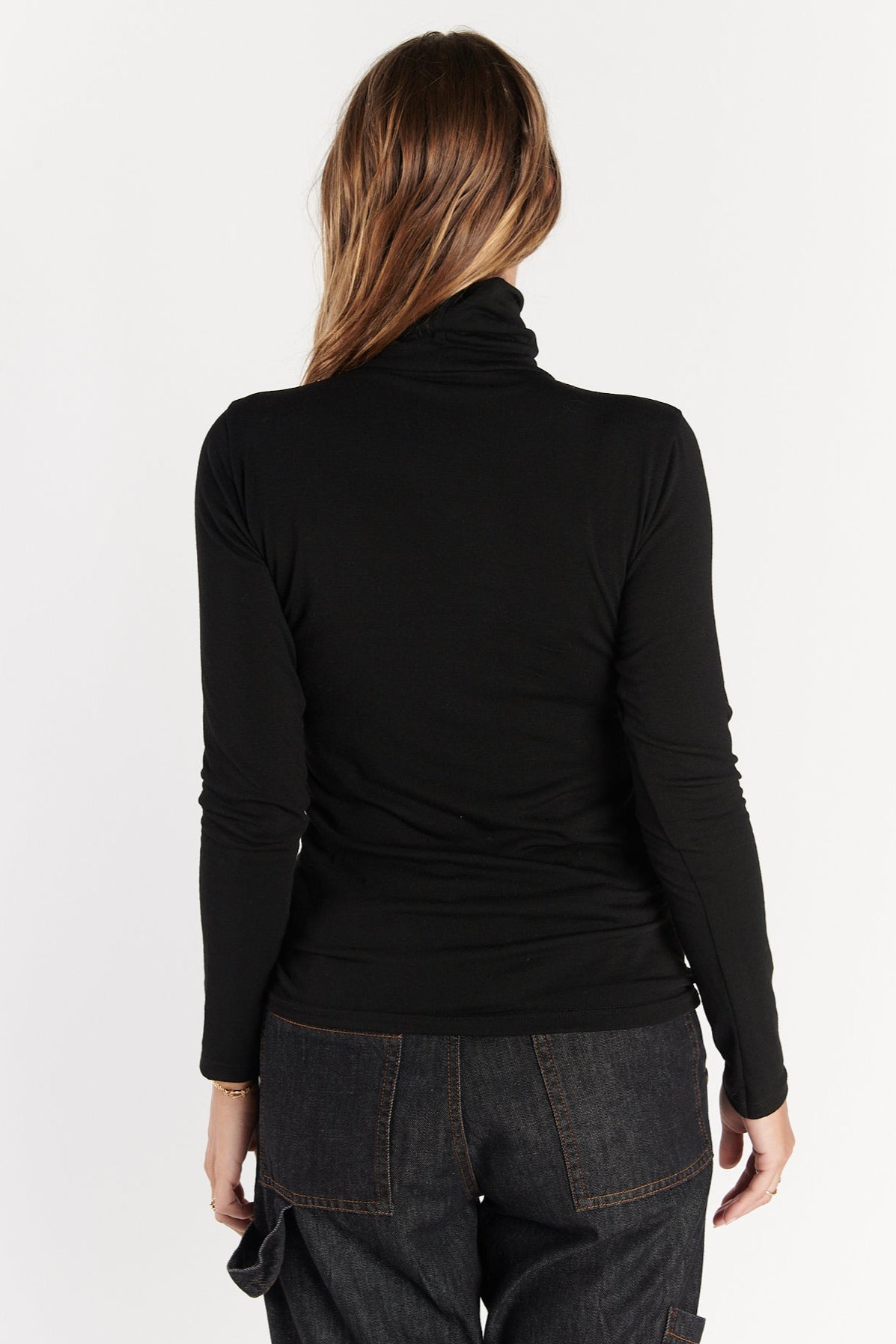 TOP COL ROULÉ DALIS NOIR