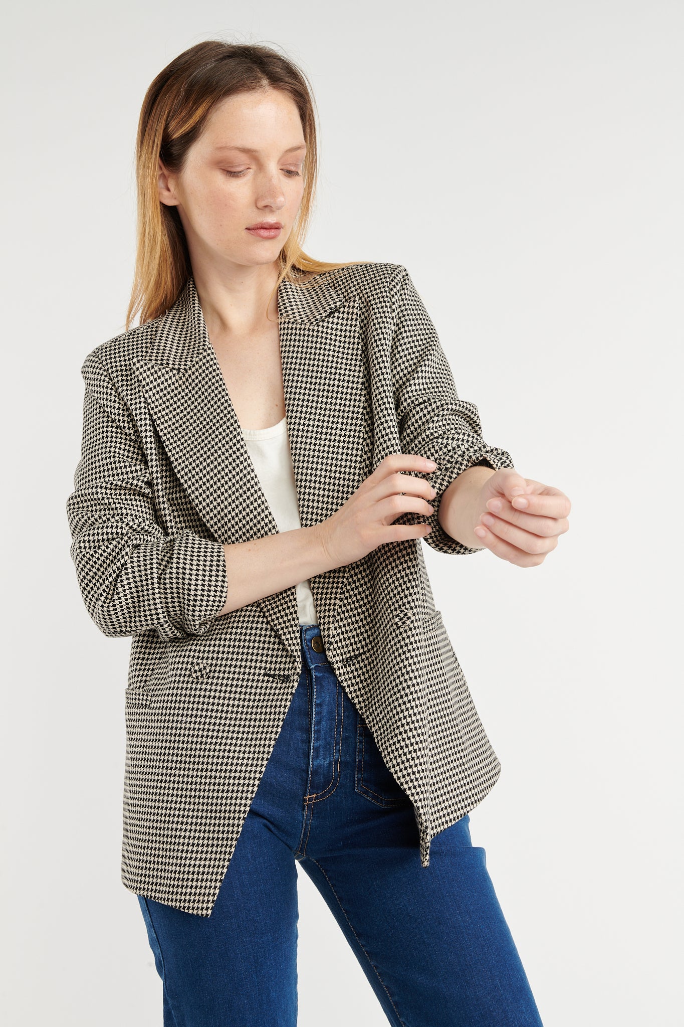 BLAZER PIED DE POULE LUREX BRITANNY