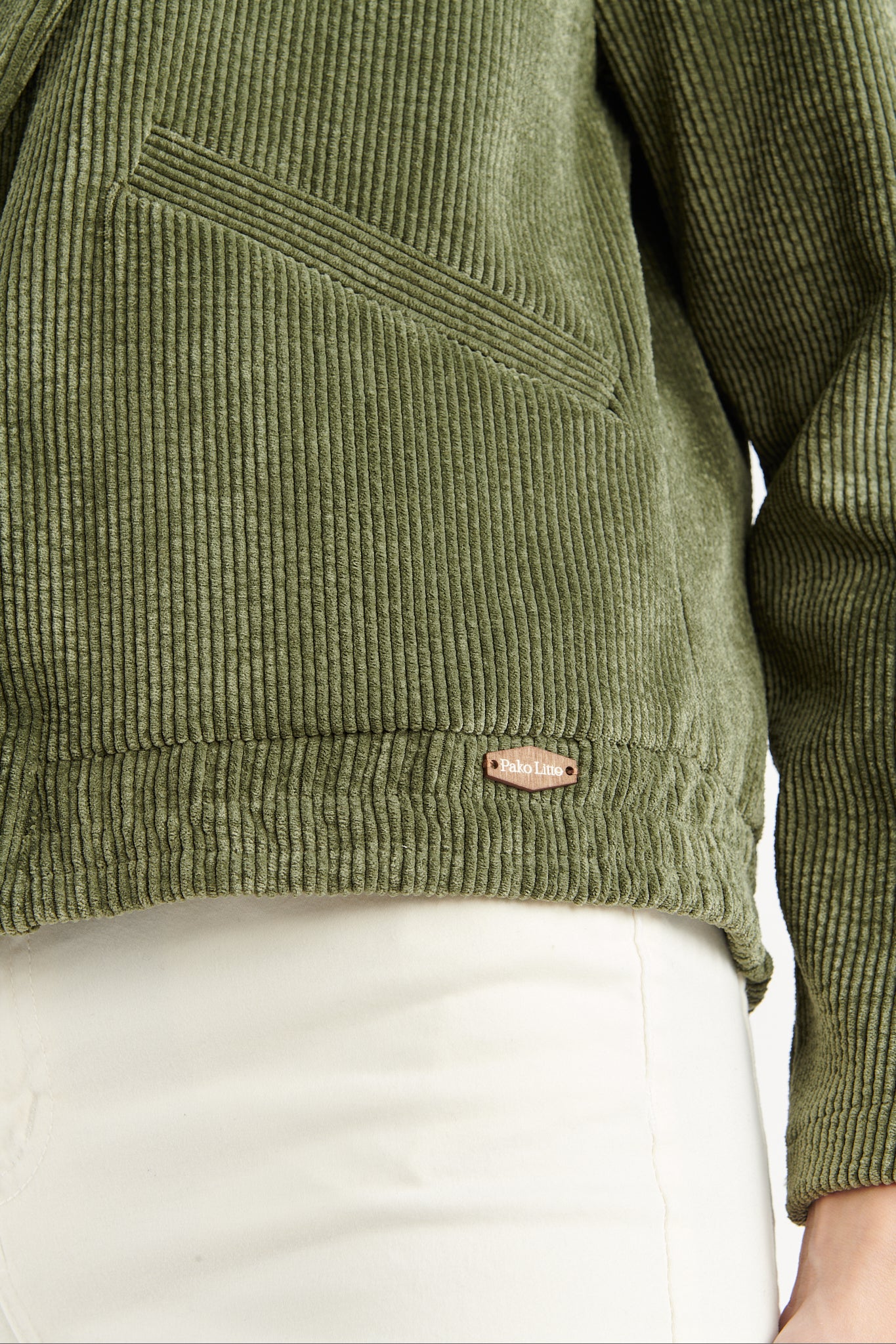 VESTE VELOURS BLOOM KAKI