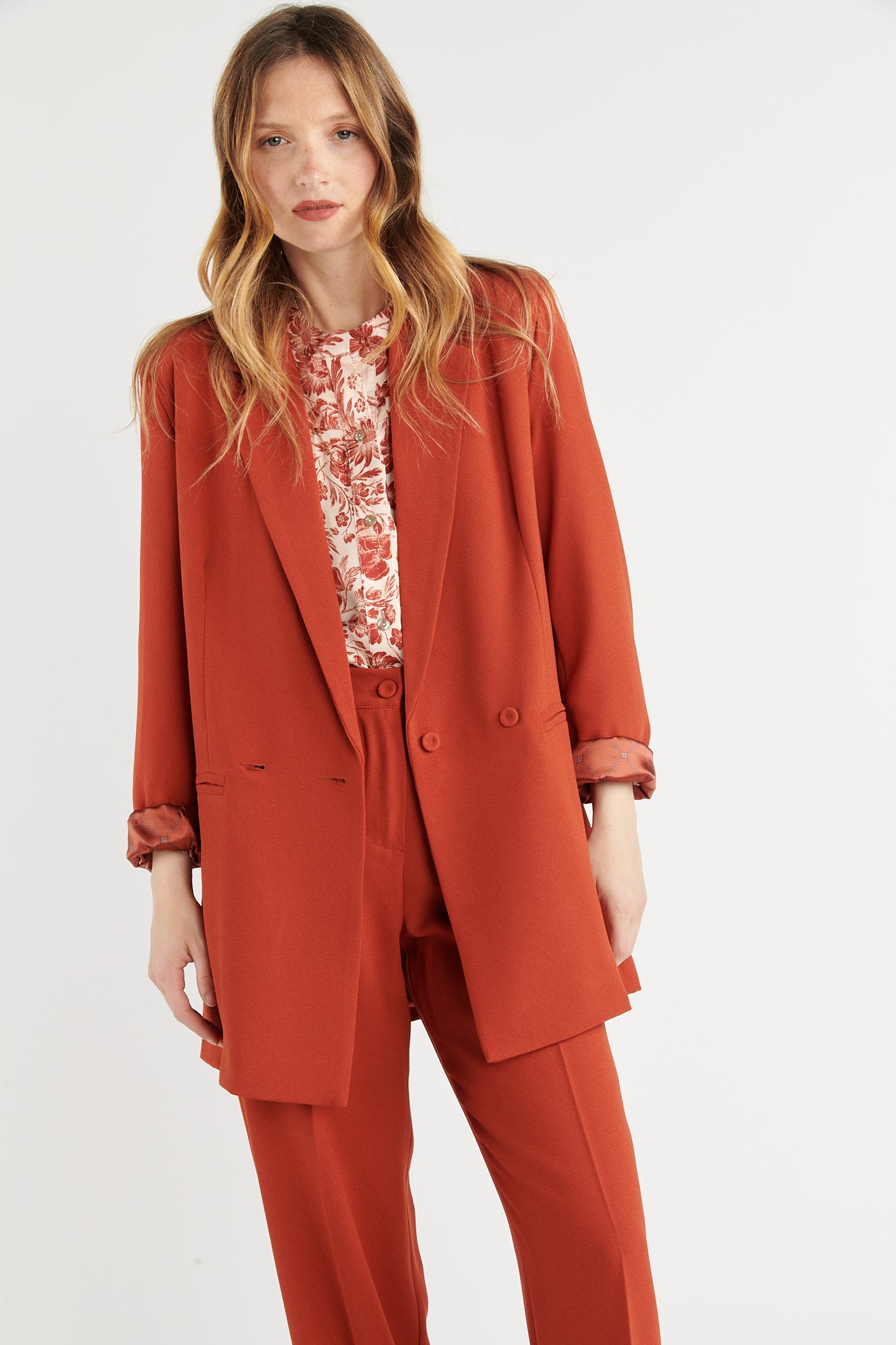 BLAZER OVERSIZE ANGELINA ORANGE BRULÉ