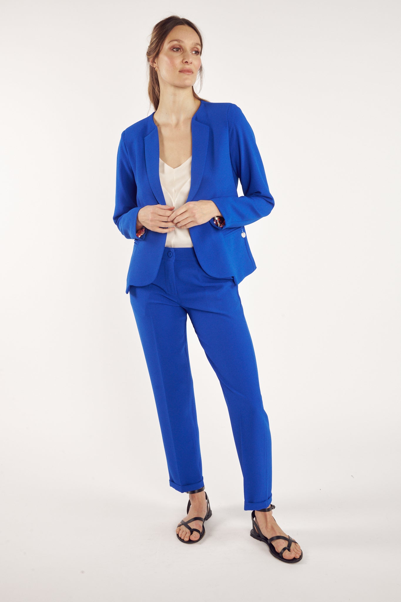 ARIANE FITTED BLAZER SAPPHIRE BLUE