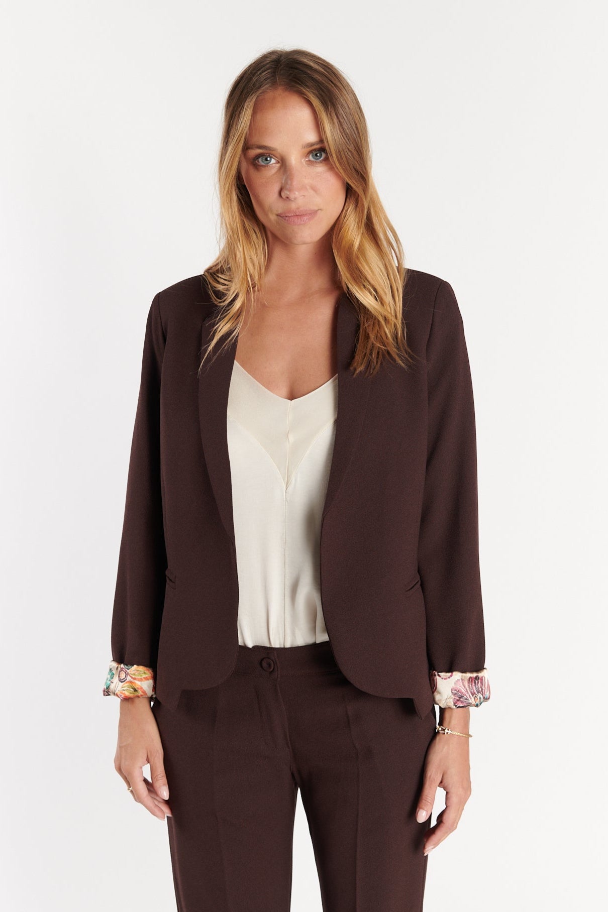 BLAZER CINTRÉ ARIANE CHOCO