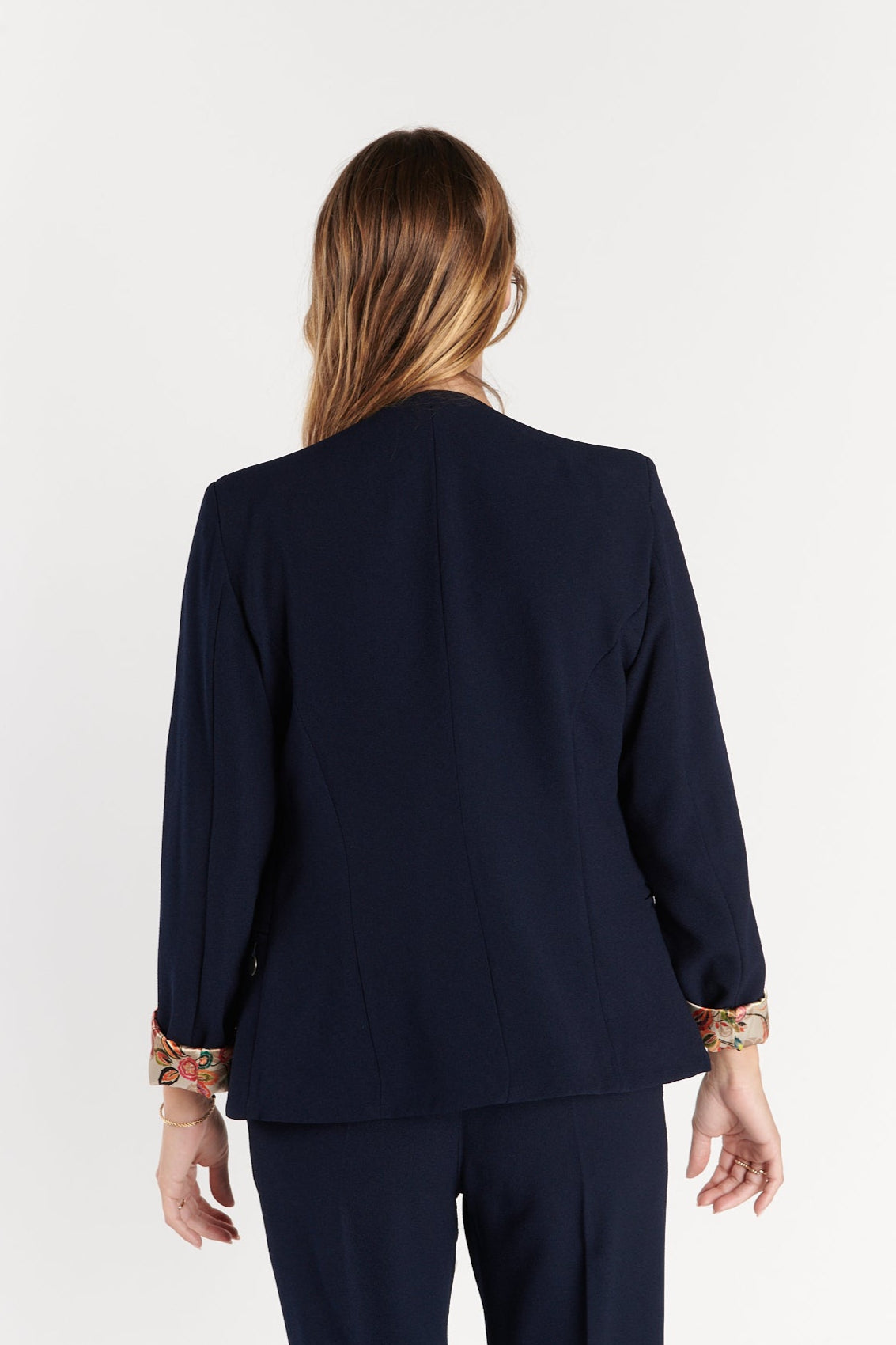 BLAZER CINTRÉ ARIANE MARINE
