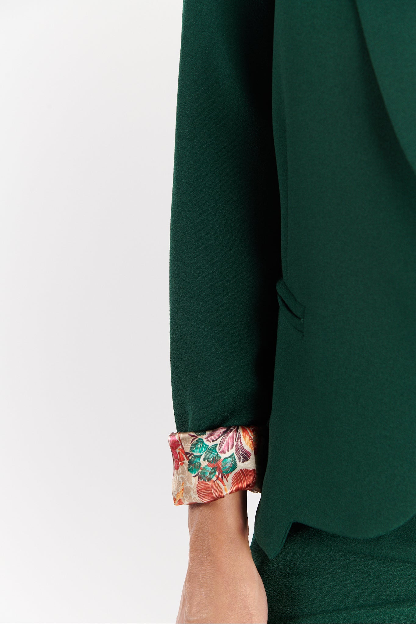 BLAZER CINTRÉ ARIANE VERT PIN