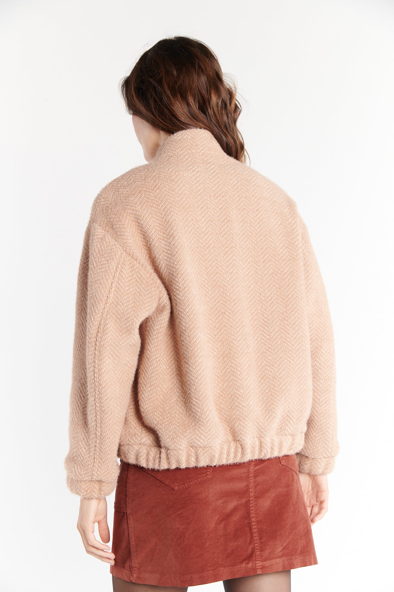 VESTE ZIPPER DILARA CAMEL