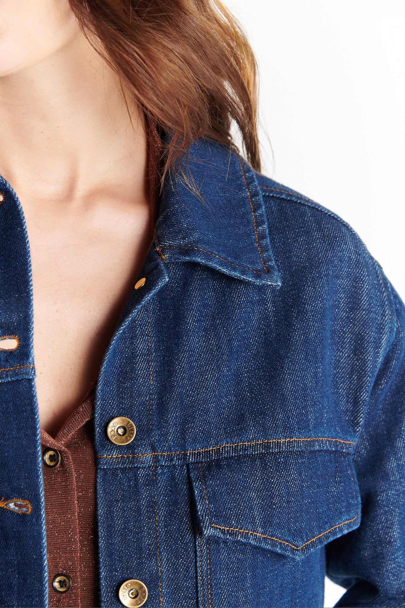 VESTE DENIM BLEU FONCÉ CALLIDORA