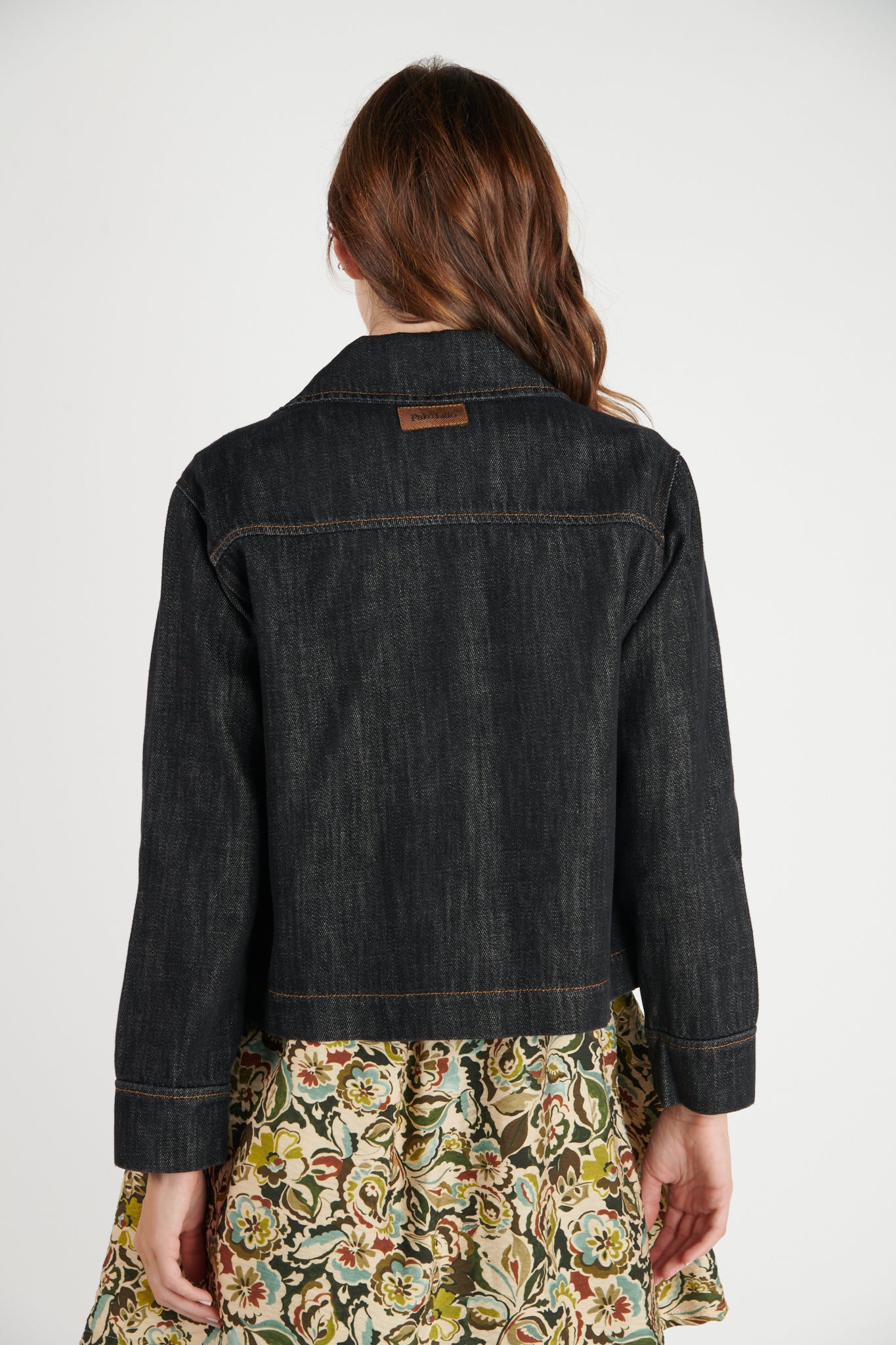 VESTE DENIM NOIR CALLIDORA