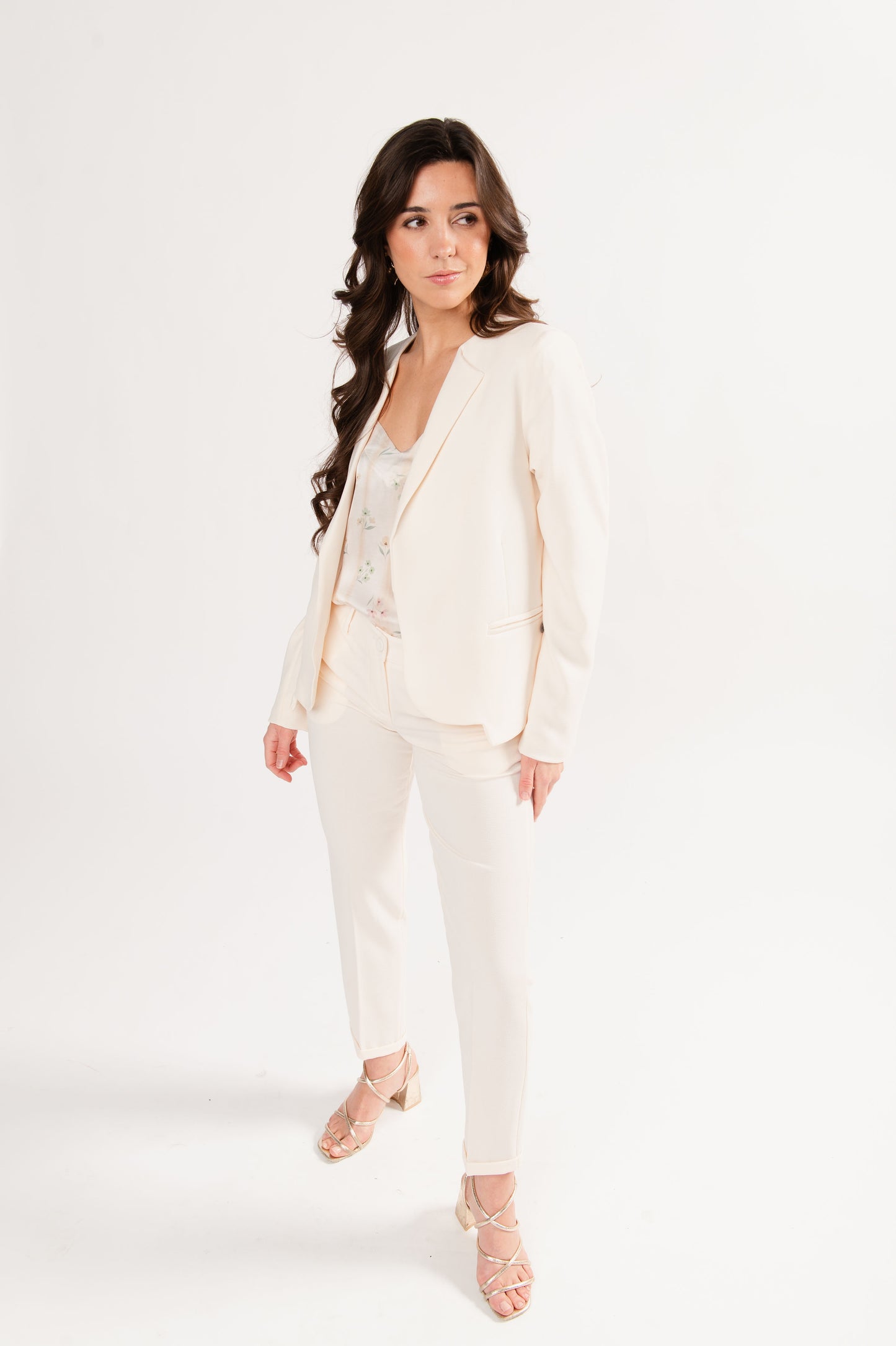 BLAZER CINTRÉ ÉDOUARD ÉCRU