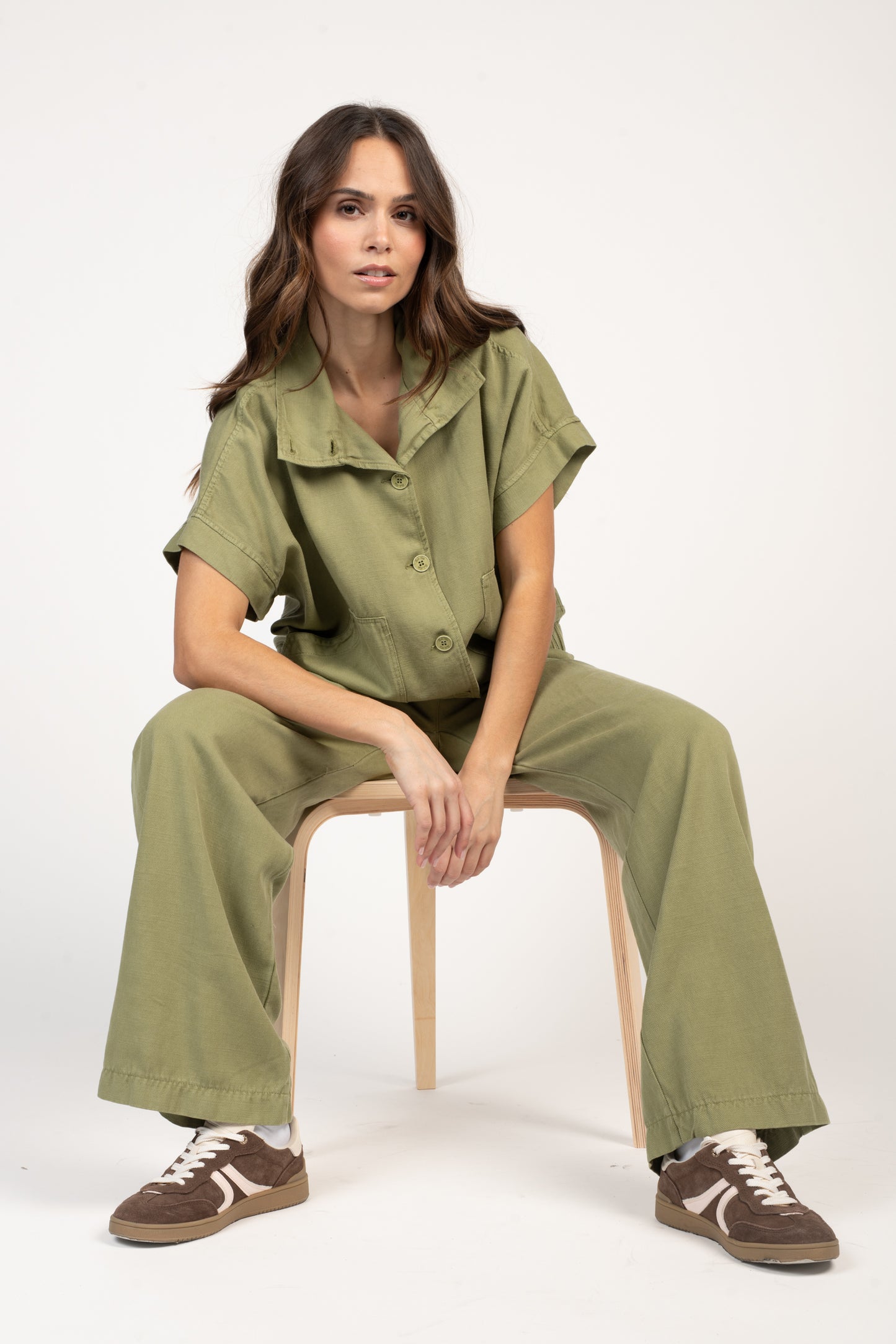 PANTALON ÉVASÉ ESMÉE VERT