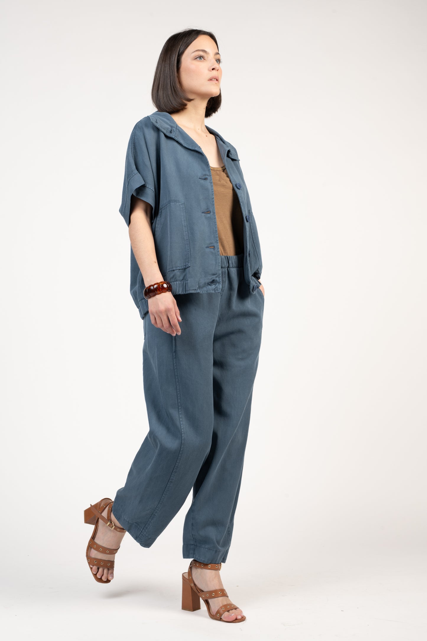 VESTE SANS MANCHES ELLIOT BLEU